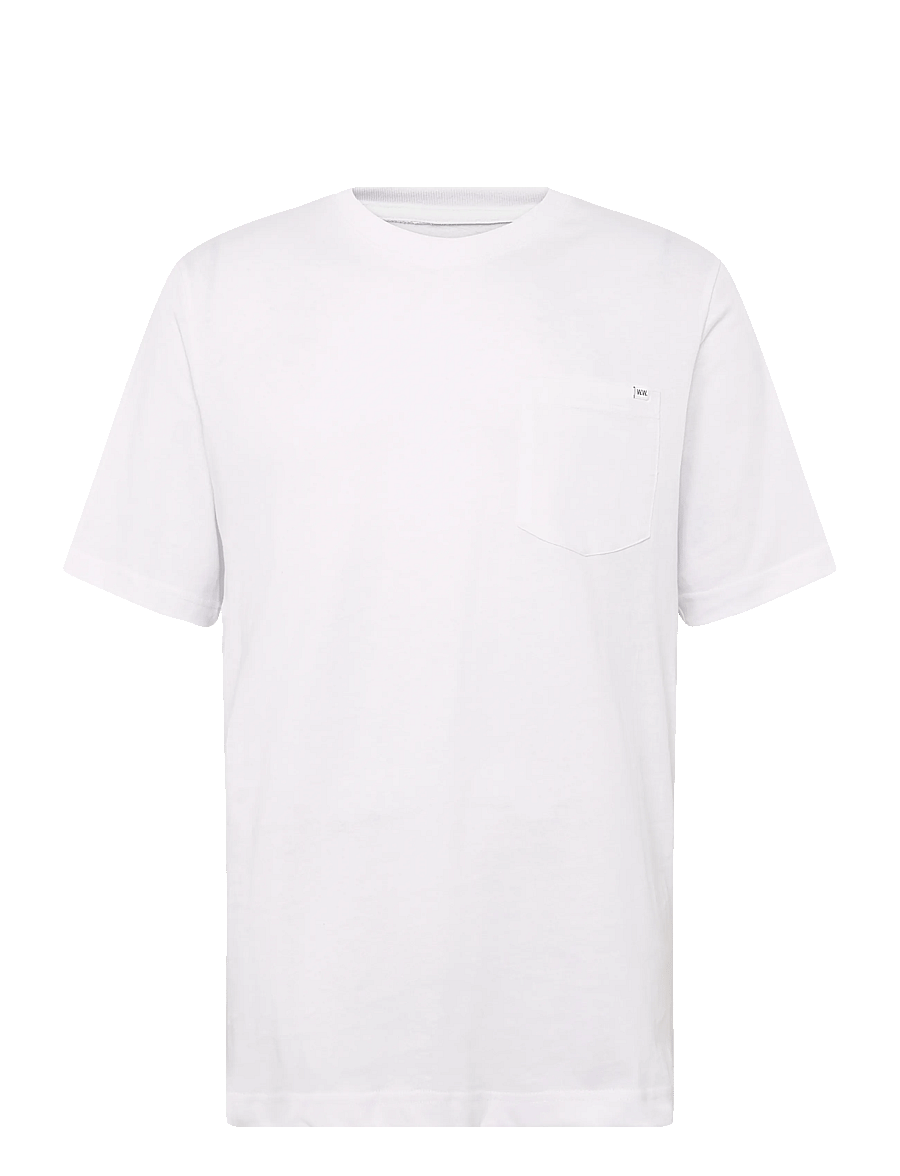 WOOD WOOD - WWBobby pocket tee 25220 - kurzärmelige t-shirts - bright white - 1