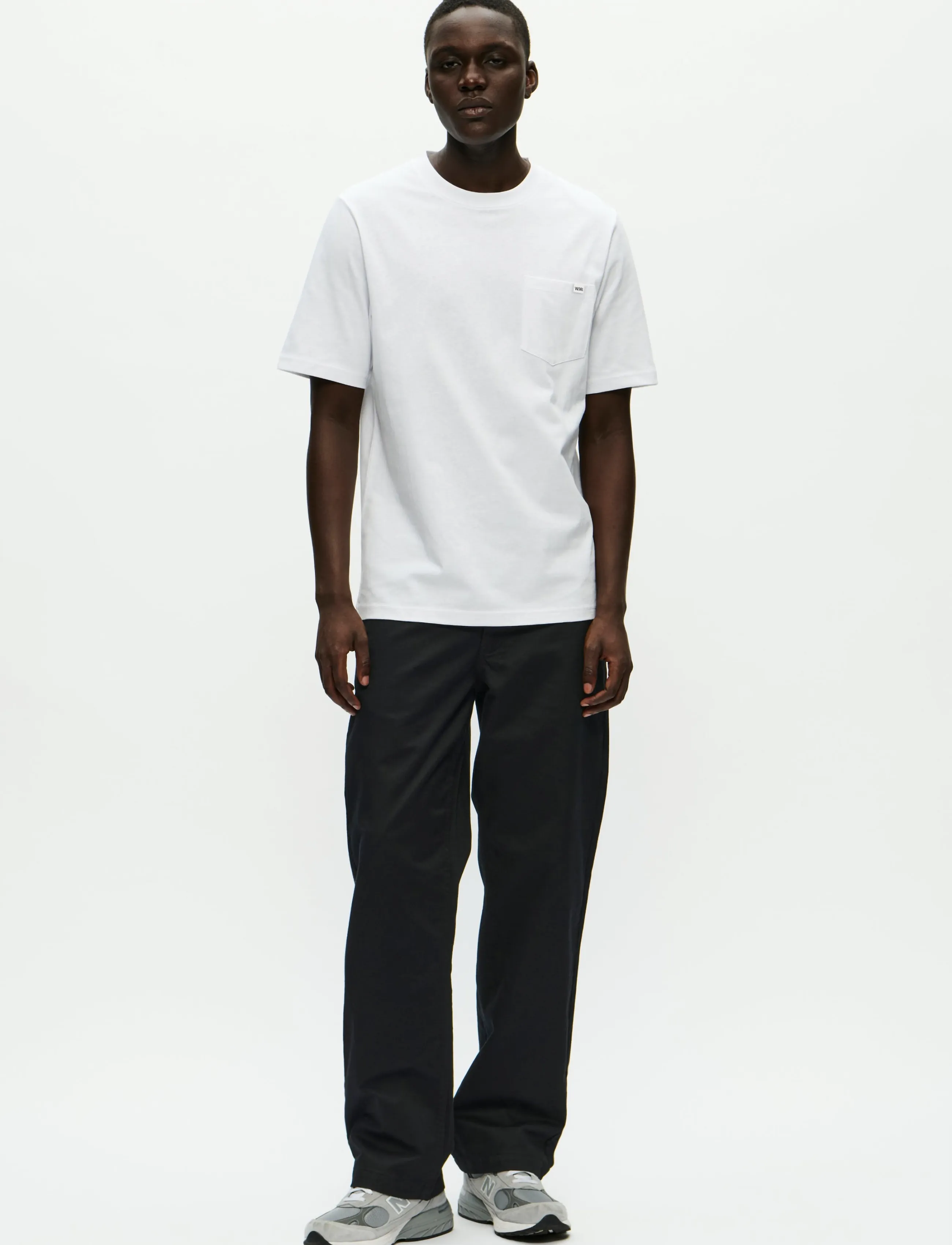 WOOD WOOD WWBobby pocket tee 25220 - Kurzärmelige T-Shirts - BRIGHT WHITE / white