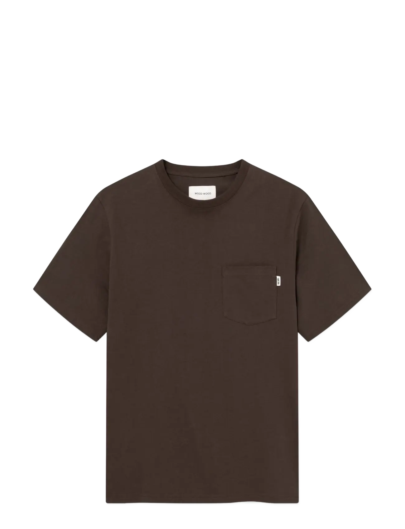 WOOD WOOD WWBobby pocket tee 25220 - T-shirts - DELICIOSO / brown