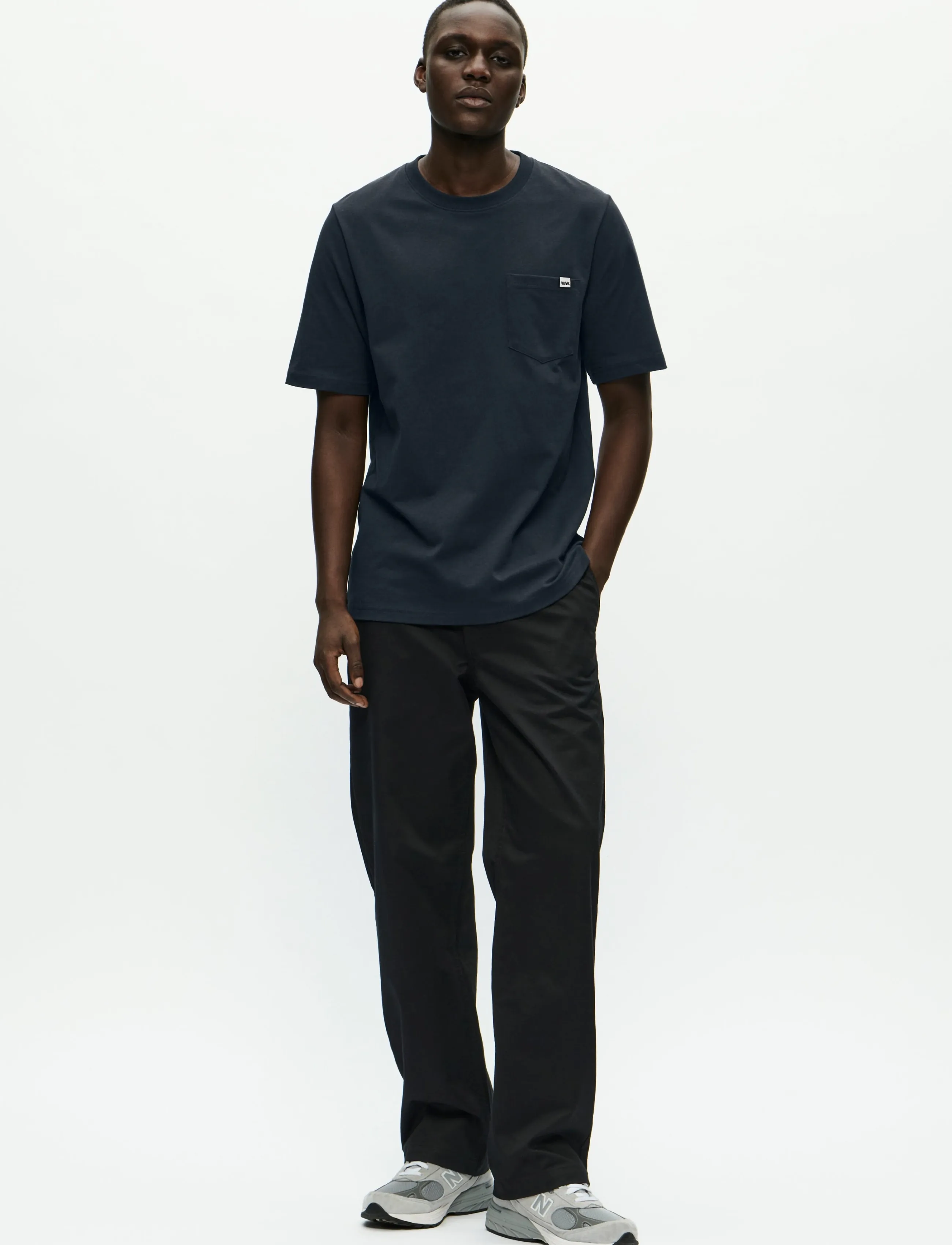 WOOD WOOD WWBobby pocket tee 25220 - T-shirts - SALUTE / navy