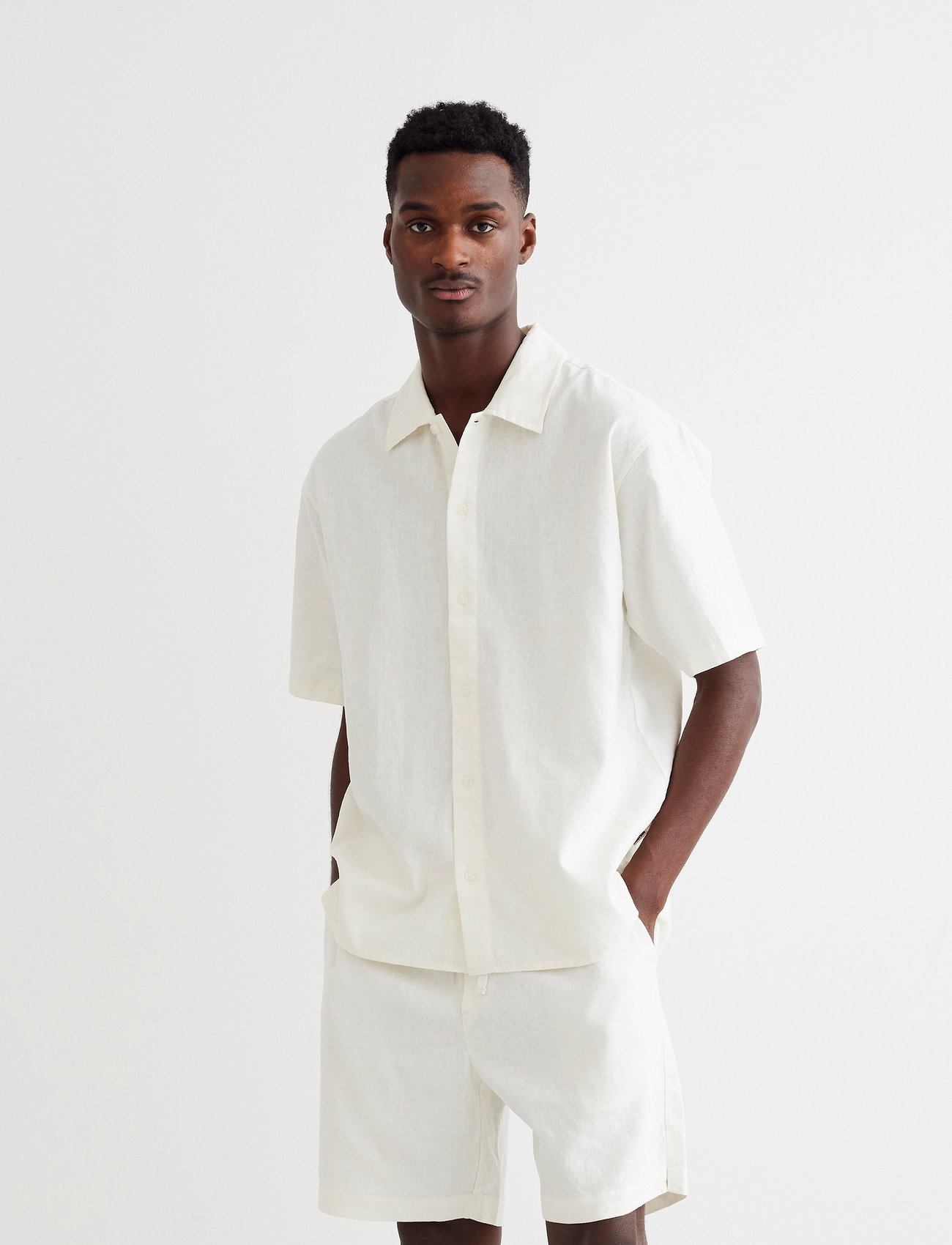 Woodbird Wbbanks Linen Shirt - Black - L 2