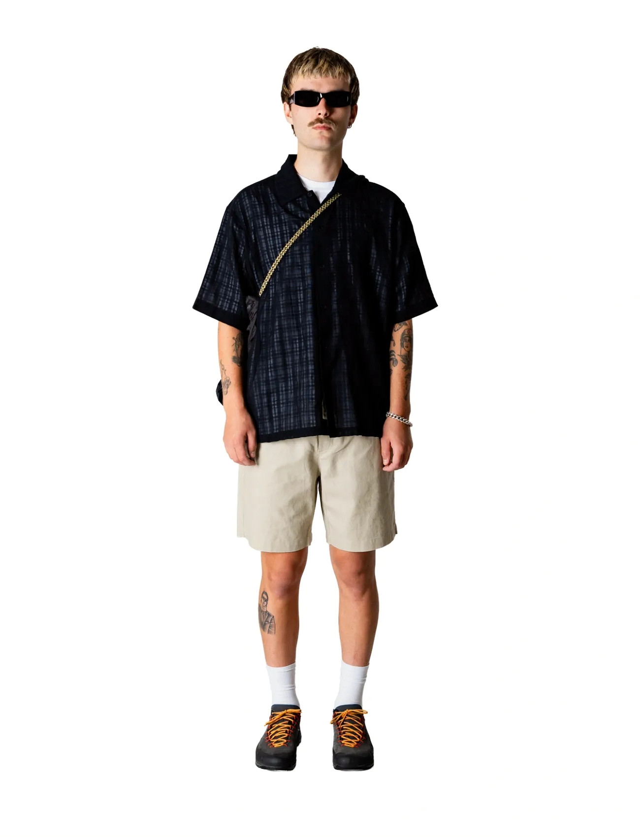 Woodbird Wbbommy Linen Shorts - Black - S 1