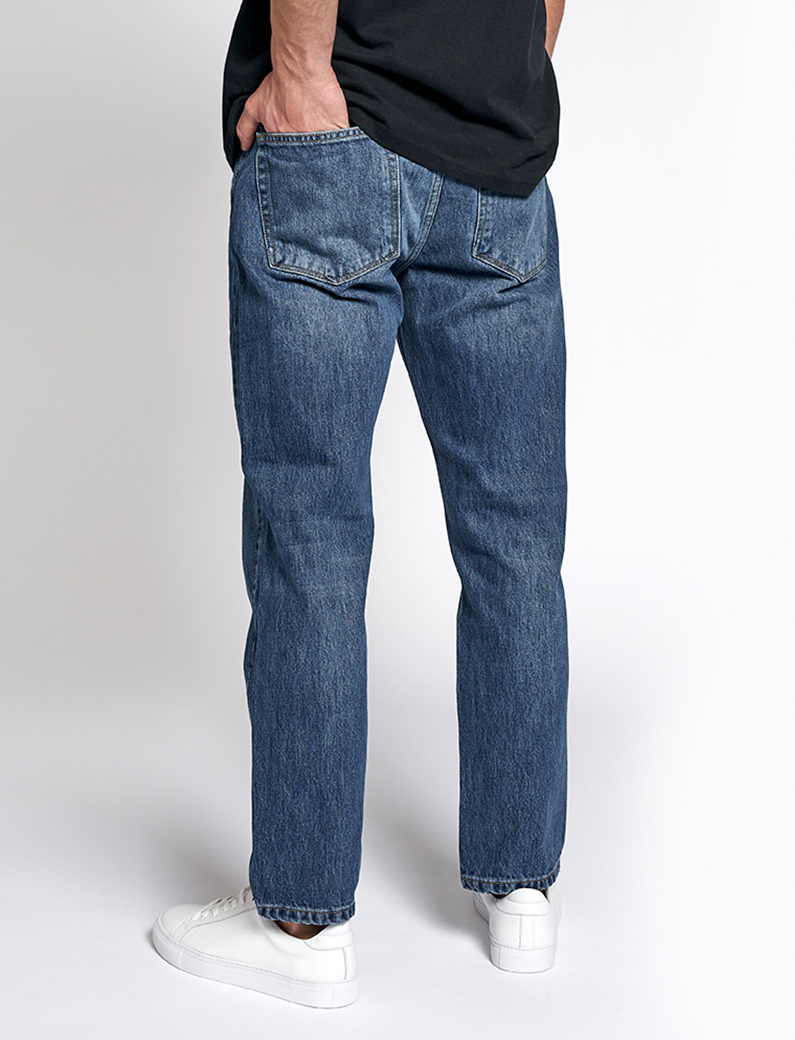 Woodbird - Doc Blue Vintage Jeans - beinar gallabuxur - blue vintage - 3