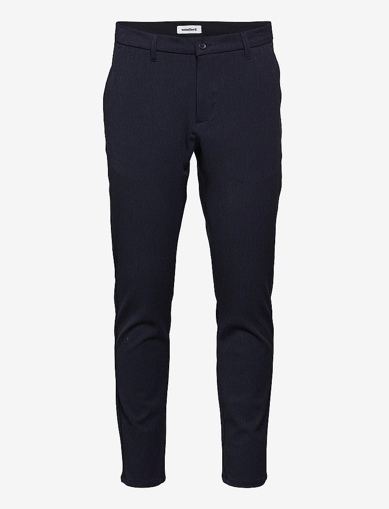 Woodbird - Steffen Mel. Pant - anzugshosen - navy melange - 1