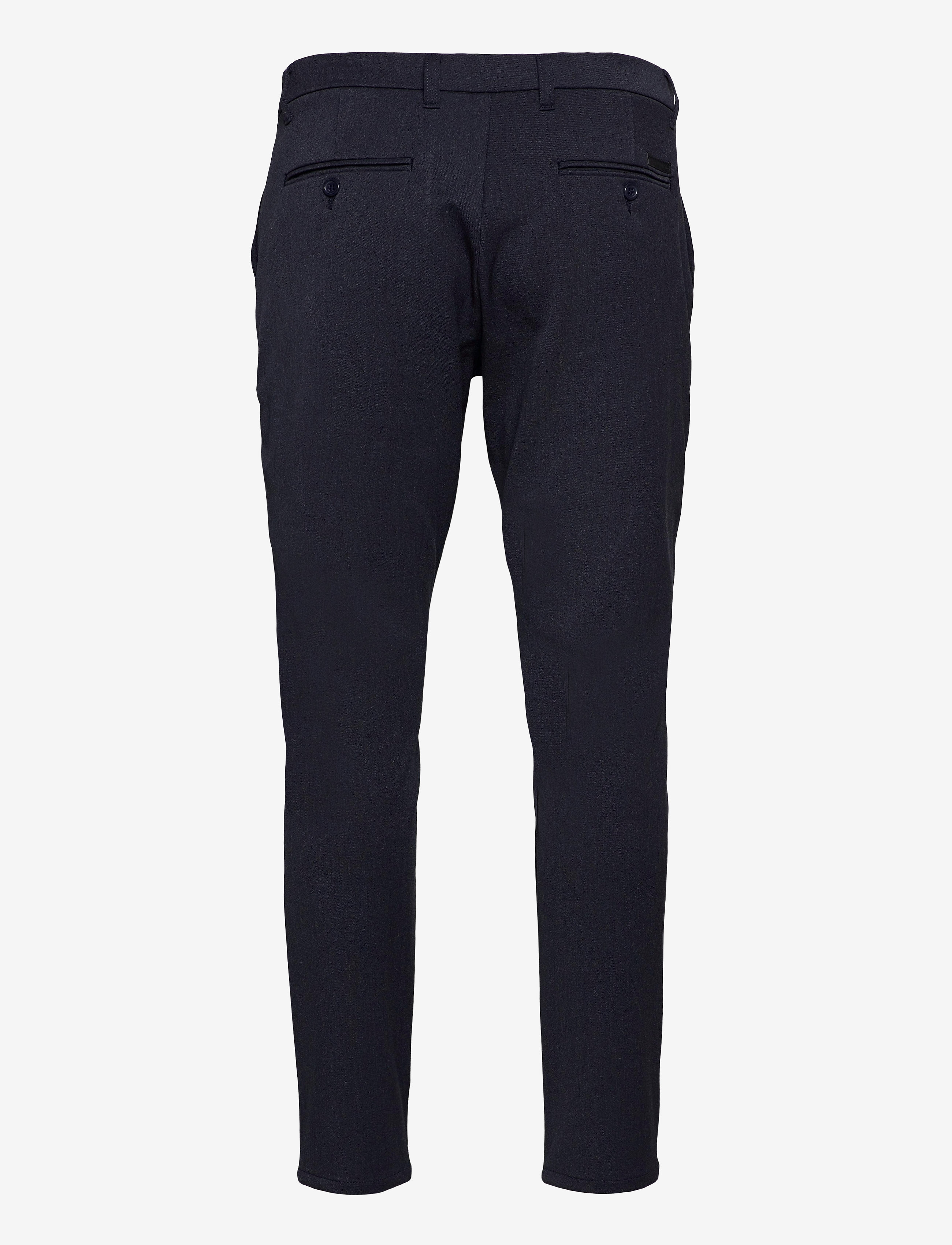 Woodbird - Steffen Mel. Pant - mænd - navy melange - 2