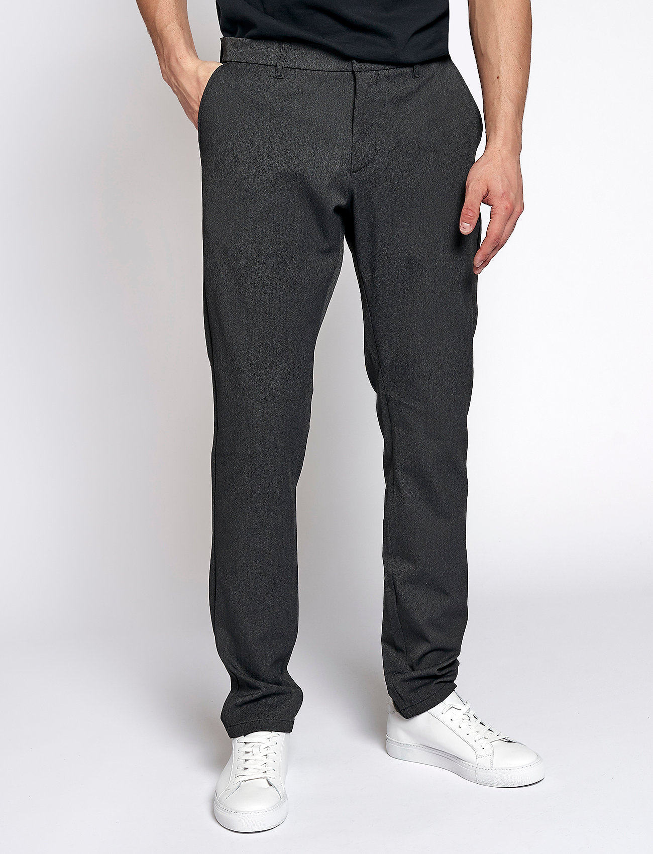 Woodbird Steffen Twill Pant, 27 x 34, Grey, Bukser > Chinos, Herre