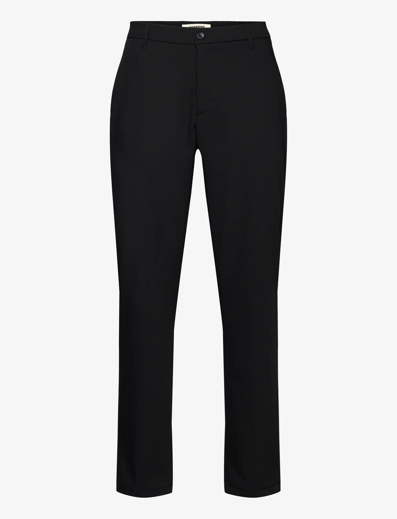 Woodbird - Eik Nickel Pants - casual trousers - black - 0
