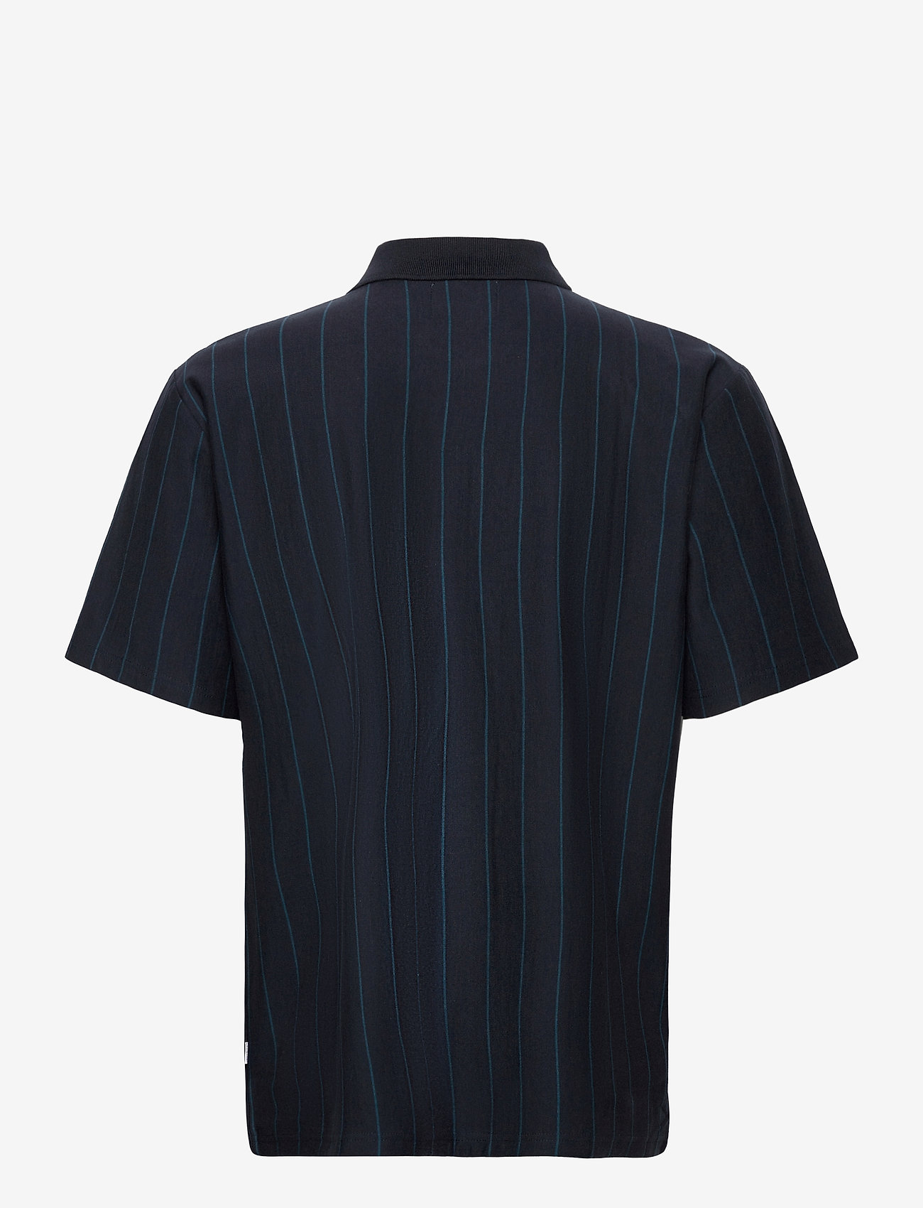 Woodbird - Tapa Stripe Polo - navy-teal - 1