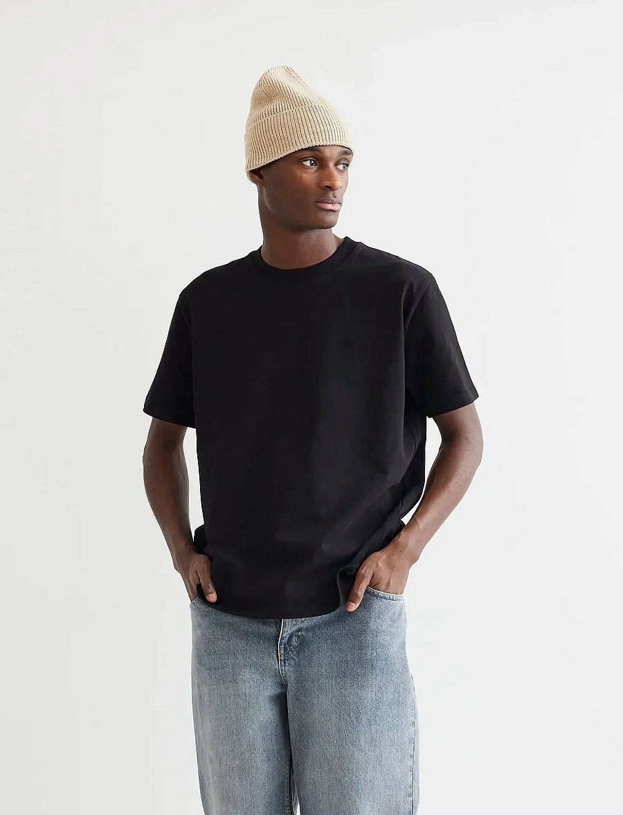 Woodbird - WBBaine Base tee - kurzärmelige t-shirts - black - 0