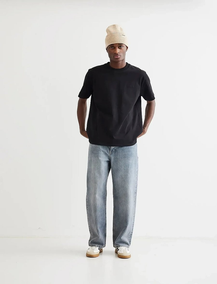 Woodbird - WBBaine Base tee - kurzärmelige t-shirts - black - 3