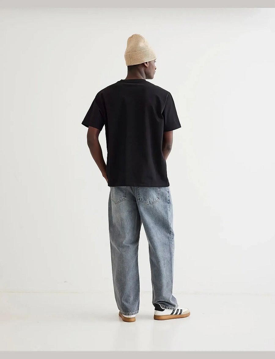 Woodbird - WBBaine Base tee - kurzärmelige t-shirts - black - 5