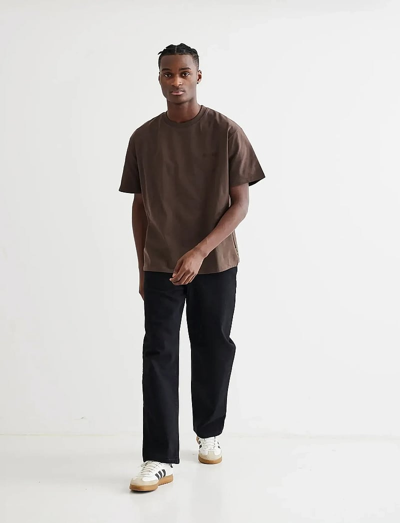 Woodbird - WBBaine Base tee - kortærmede t-shirts - brown - 3