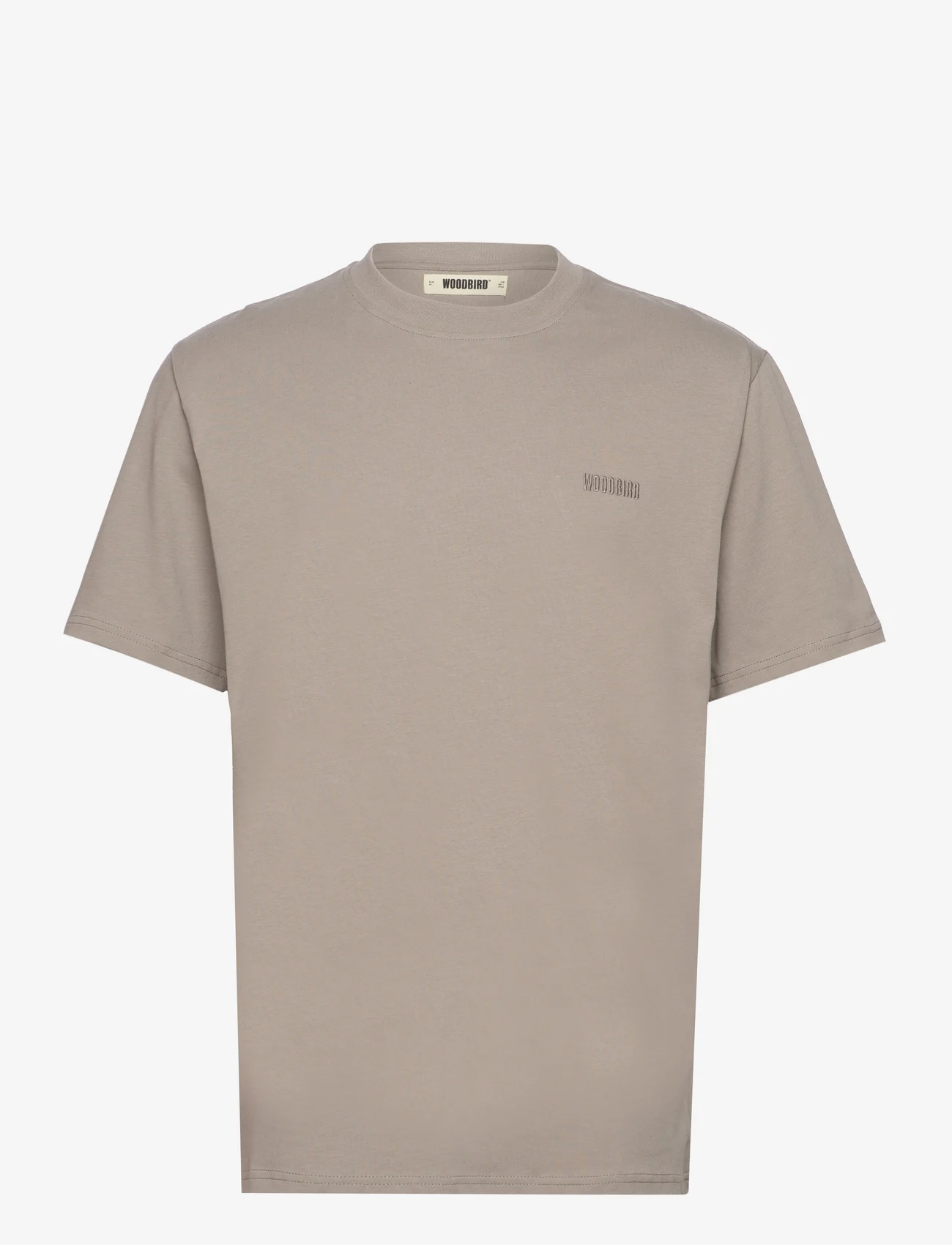 Woodbird - WBBaine Base Tee - t-shirts - light grey - 0