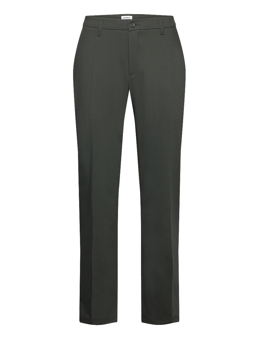 Woodbird - Eik Nickel Pants - anzugshosen - dark green - 0