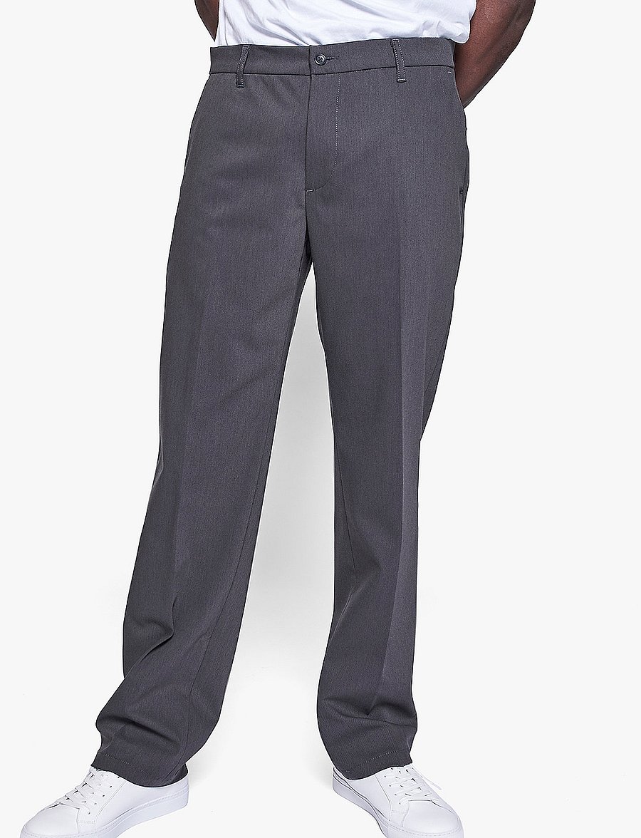 Woodbird - Eik Nickel Pants - anzugshosen - grey - 0