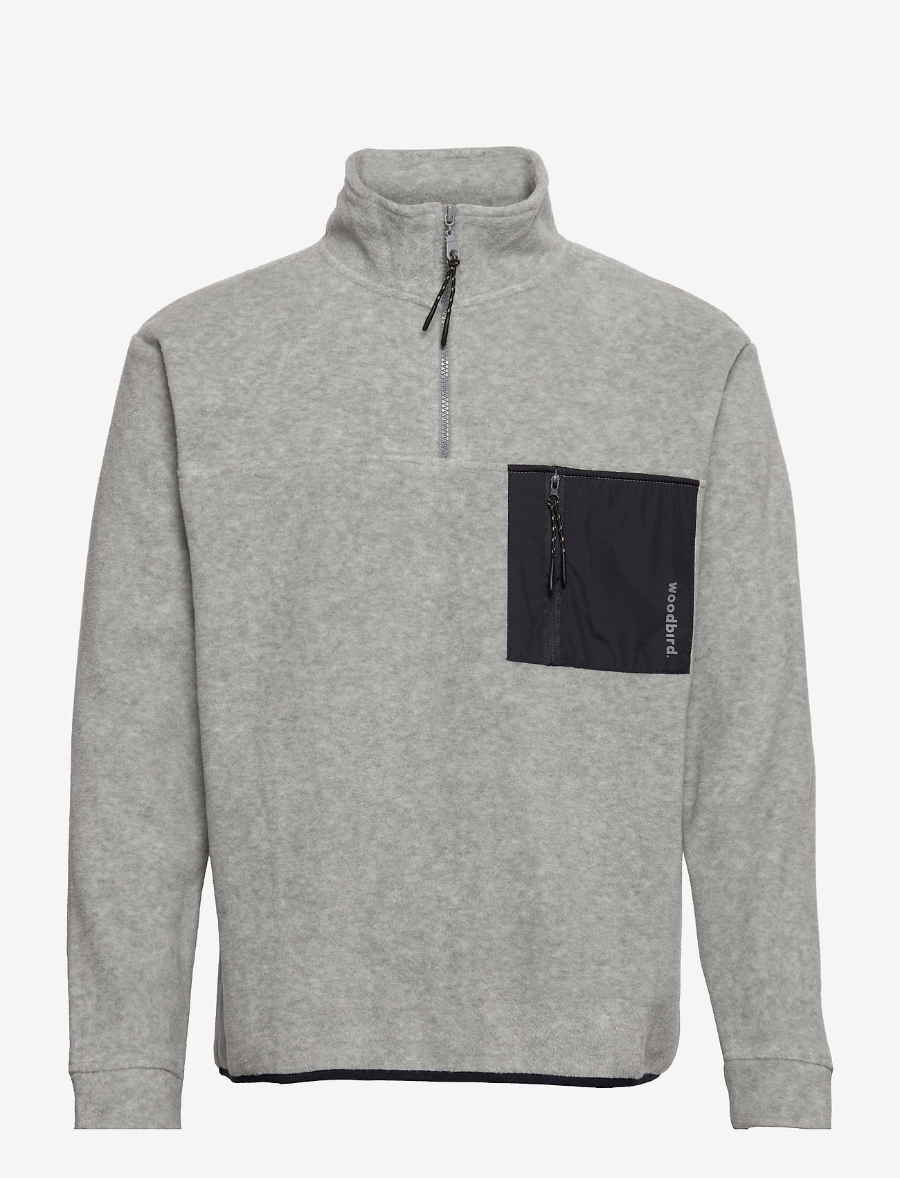 Woodbird - Frinck Half-Zip Fleece - grey melange - 0
