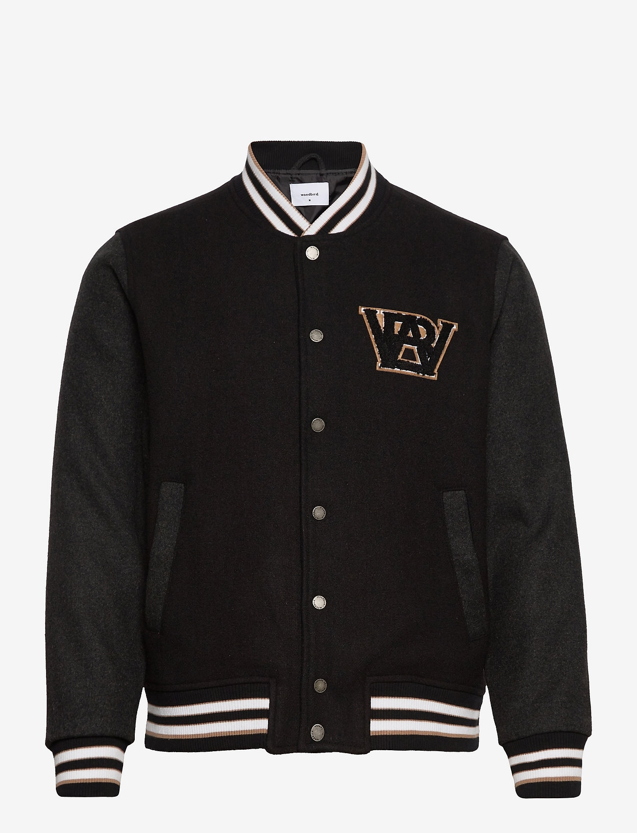 Woodbird - Kip Varsity Jacket - black-grey - 0