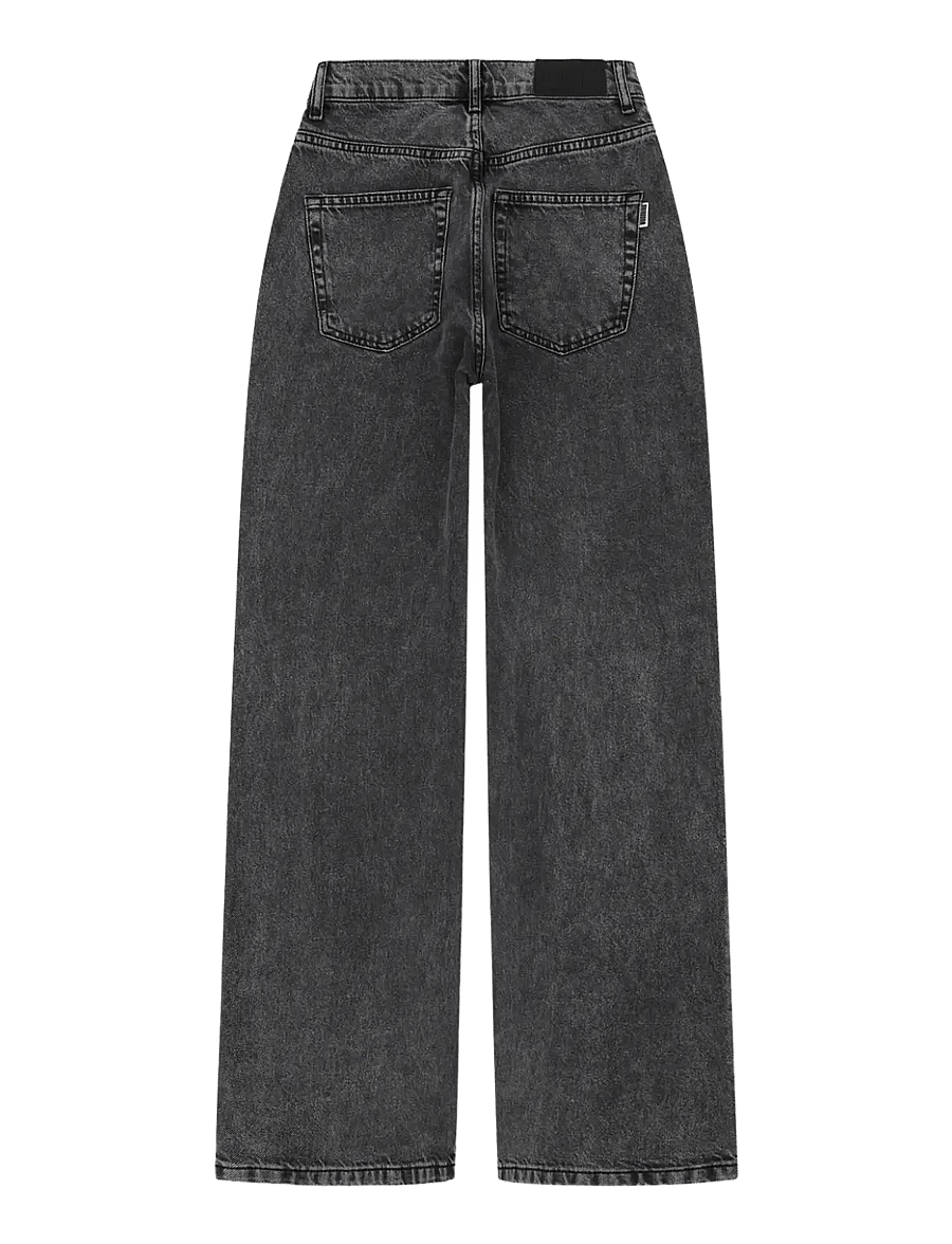 Woodbird - Carla Thun Black Jeans - laia säärega teksad - black - 2
