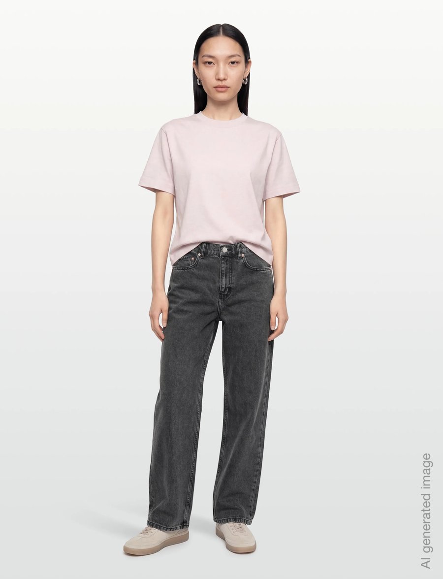 Woodbird - Carla Thun Black Jeans - laia säärega teksad - black - 0