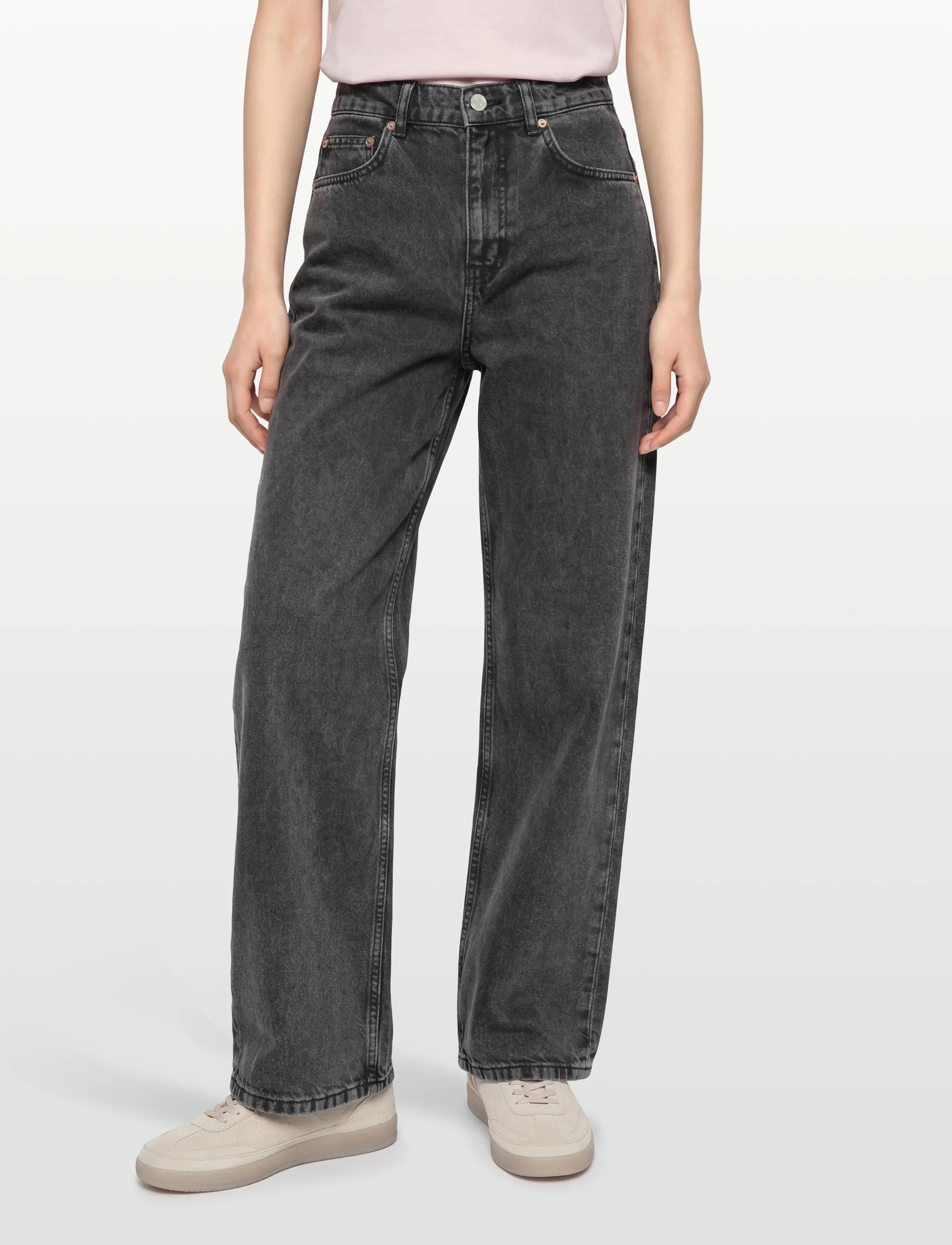 Woodbird - Carla Thun Black Jeans - wide leg jeans - black - 3