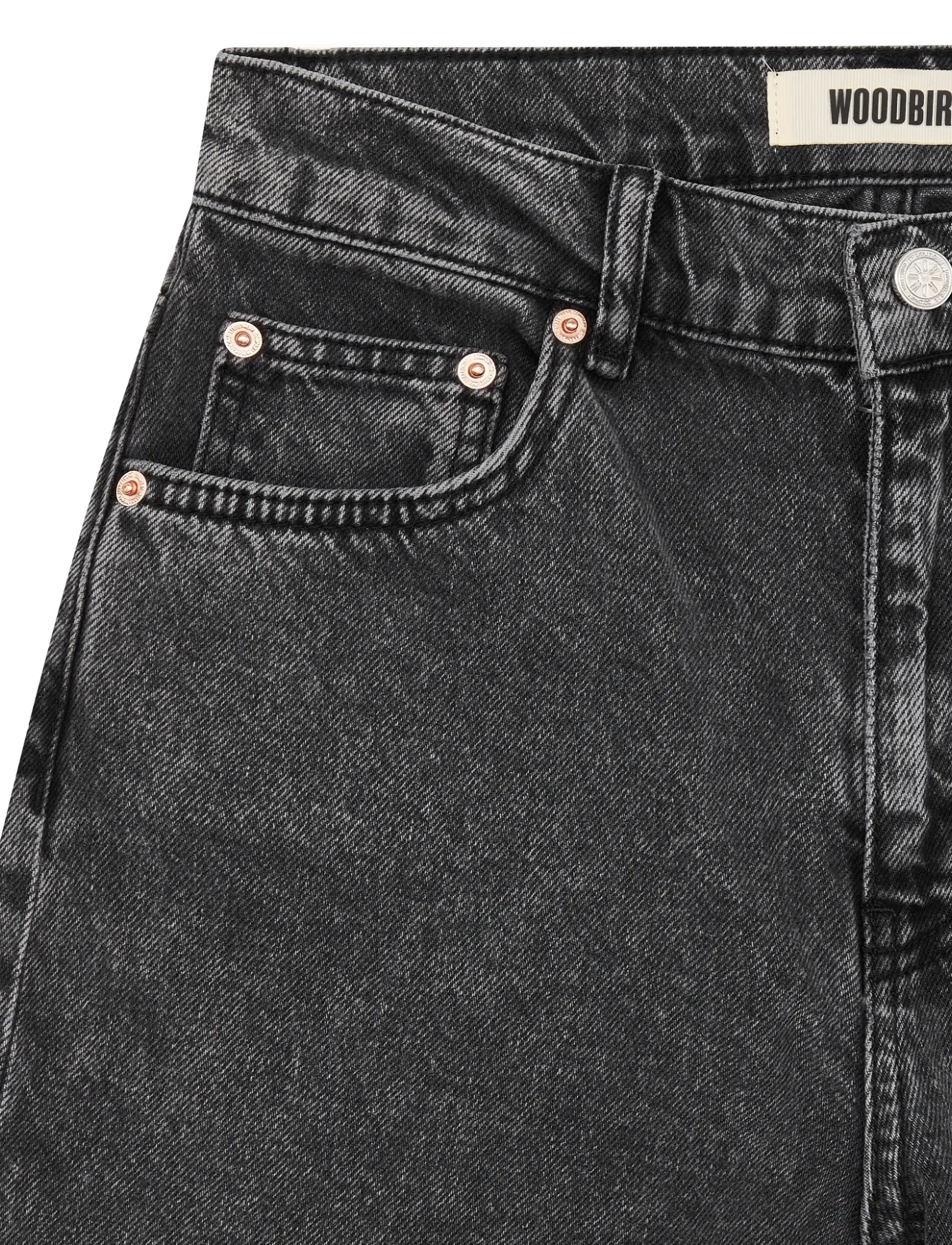 Woodbird - Carla Thun Black Jeans - wide leg jeans - black - 5