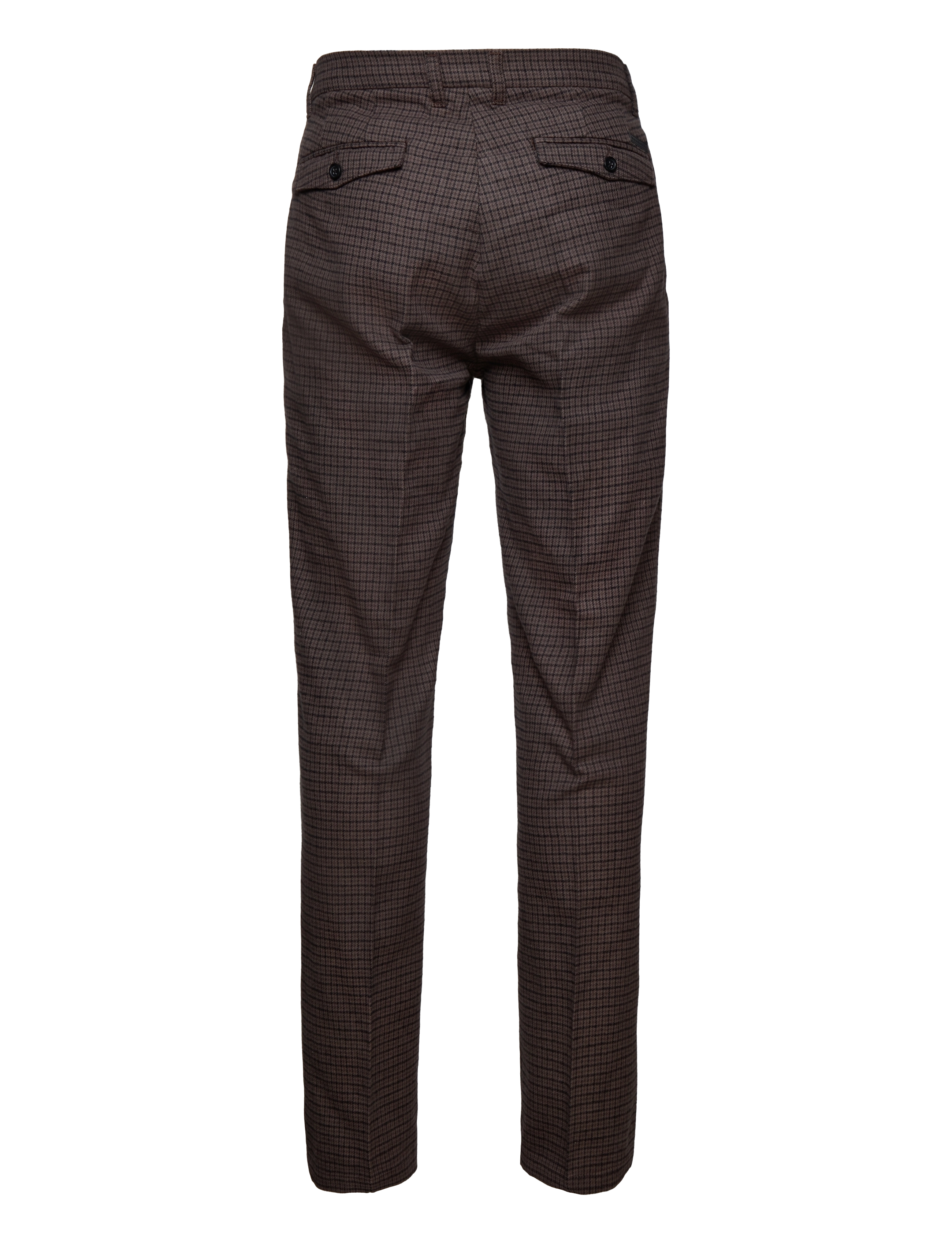 Woodbird - Eik Breek Pants - anzugshosen - brown check - 1
