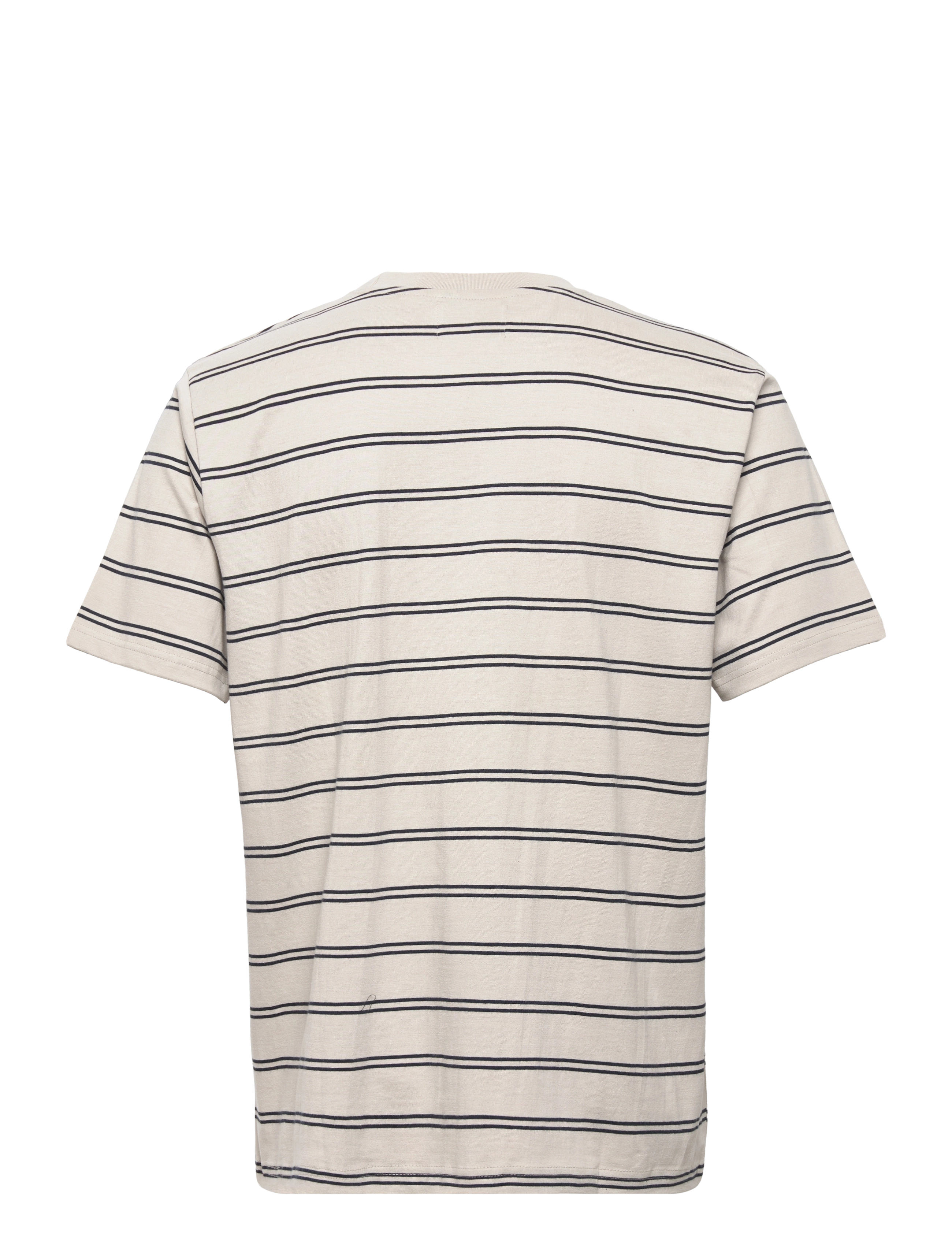 Woodbird - Brock Stripe Tee - light sand - 1