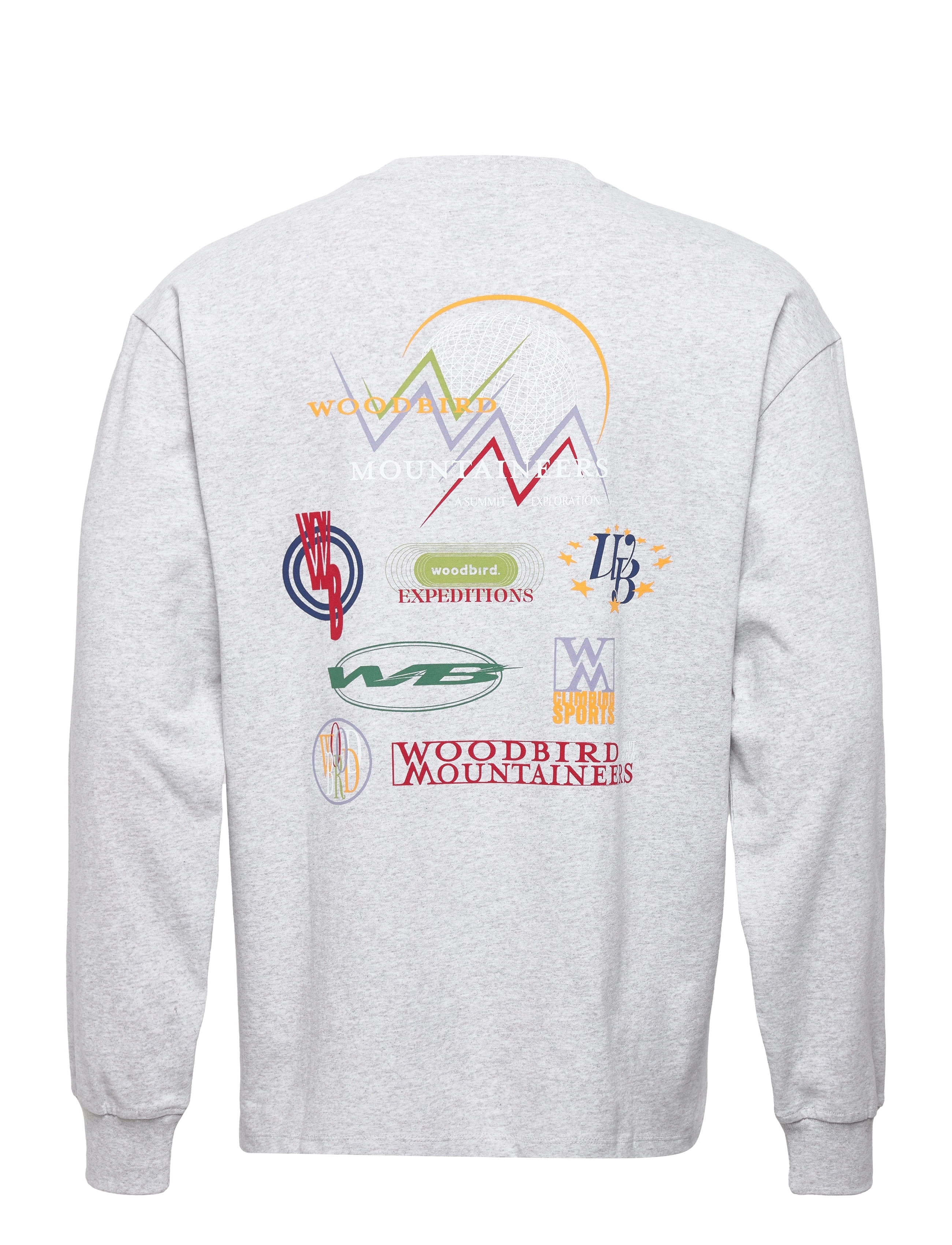 Woodbird - Dane Sports L/S Tee - snow melange - 1