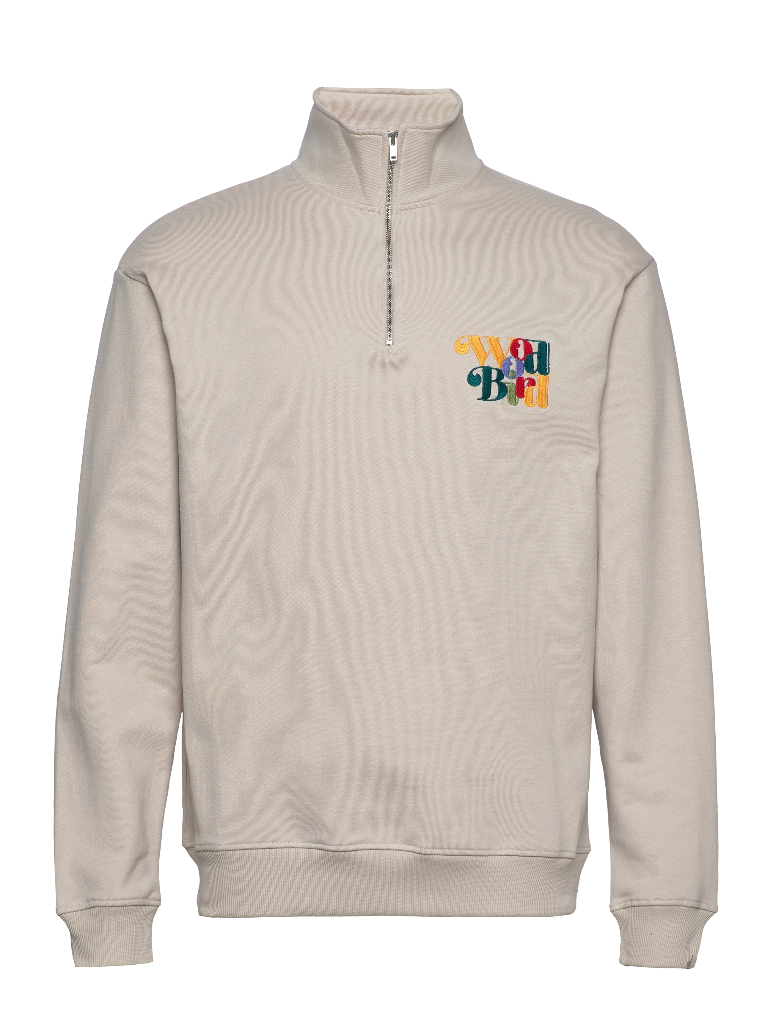 Woodbird - Lass Wirl Half-zip - light sand - 0