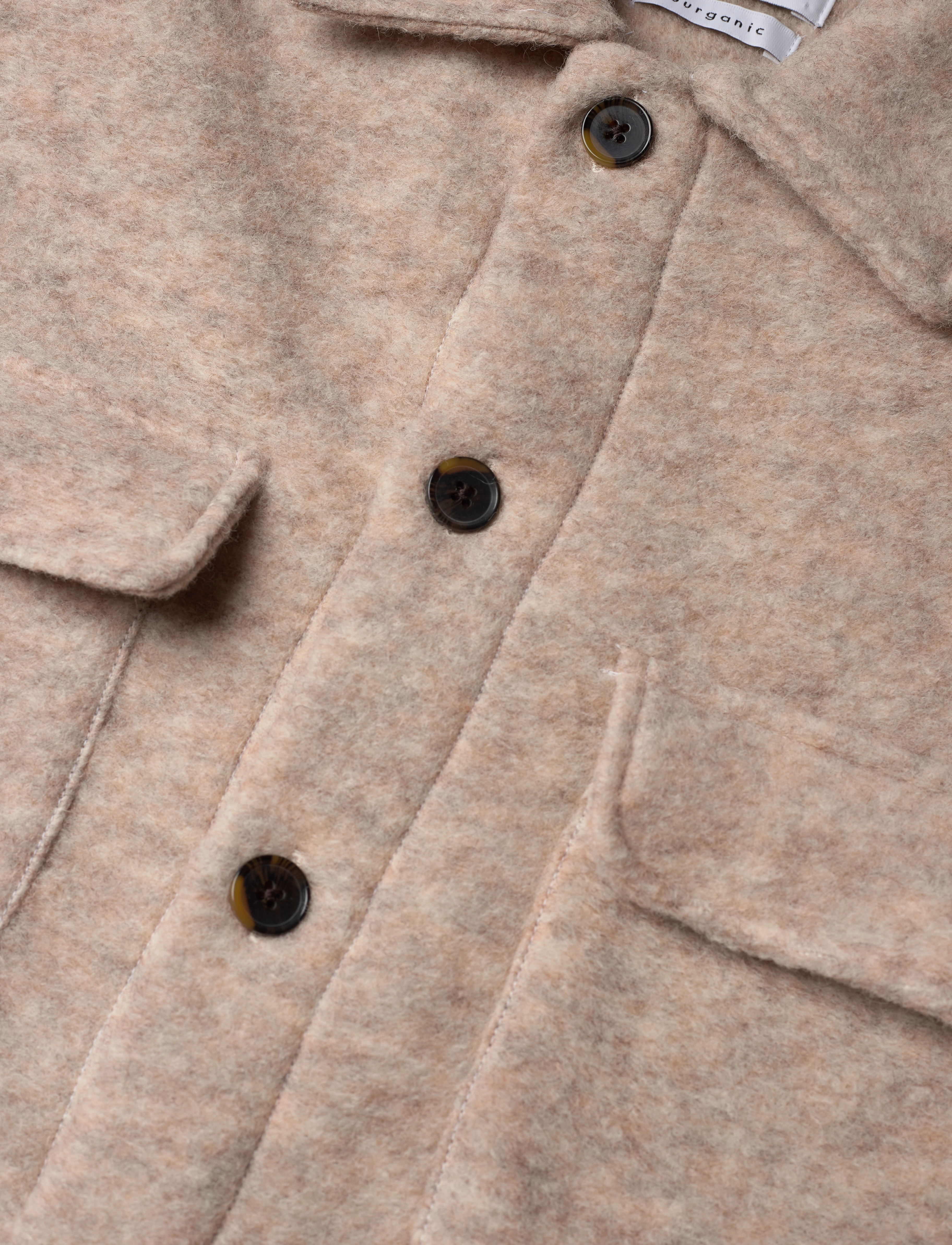 Woodbird - Stoll Wool Shirt - light sand - 2