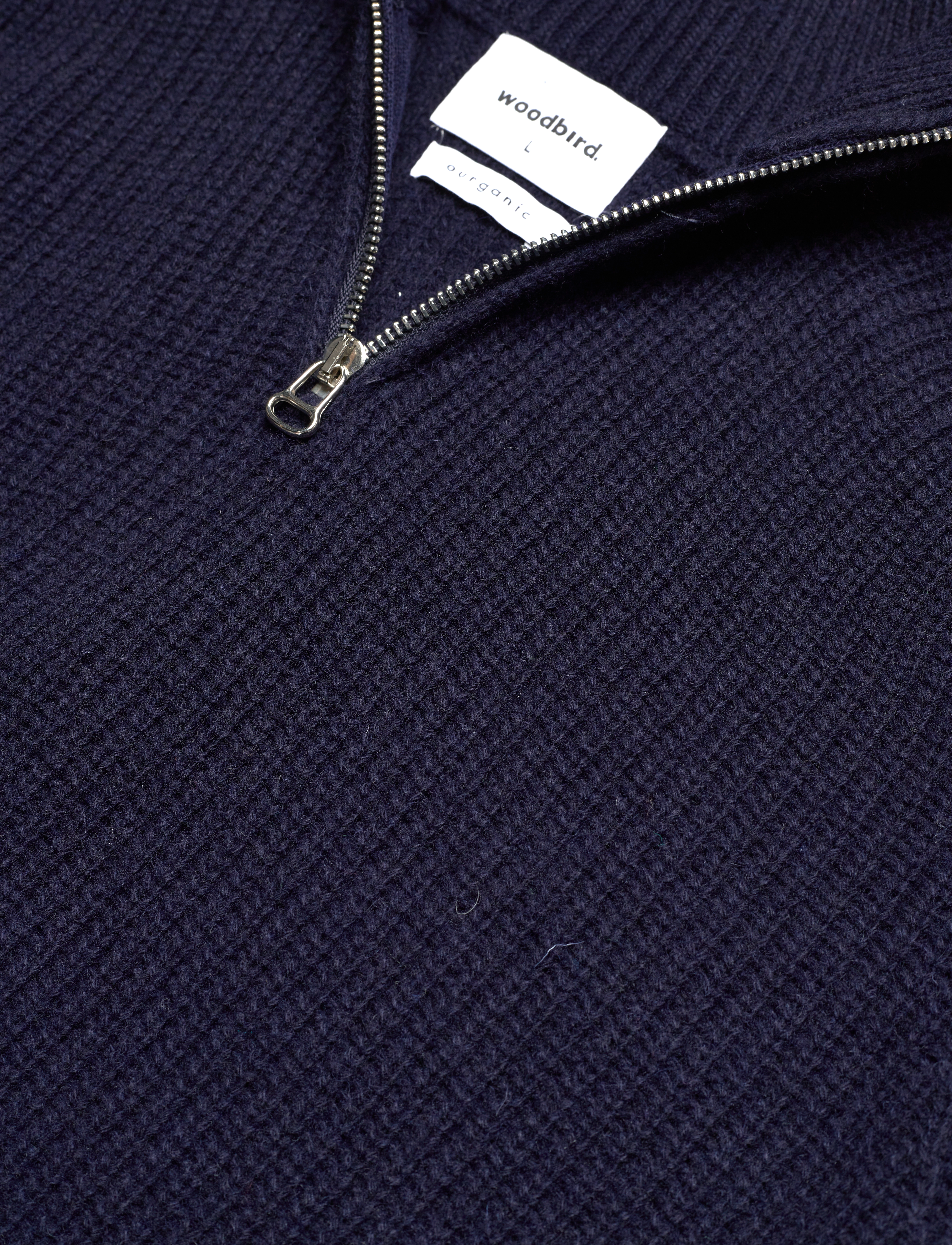 Woodbird - Lass Knit Half-Zip - navy - 2
