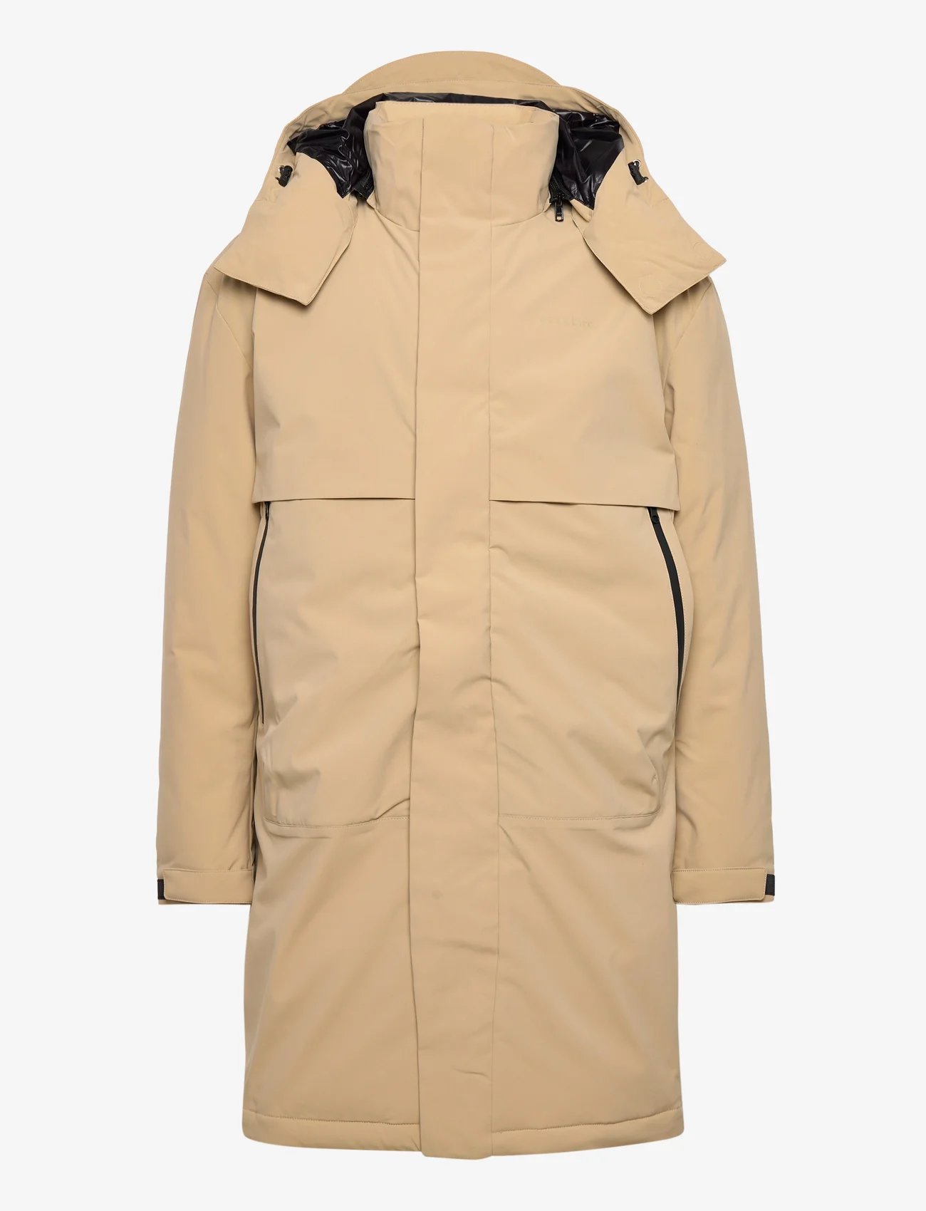 Woodbird - Wito Long Parka Jacket - winter jackets - sand - 0