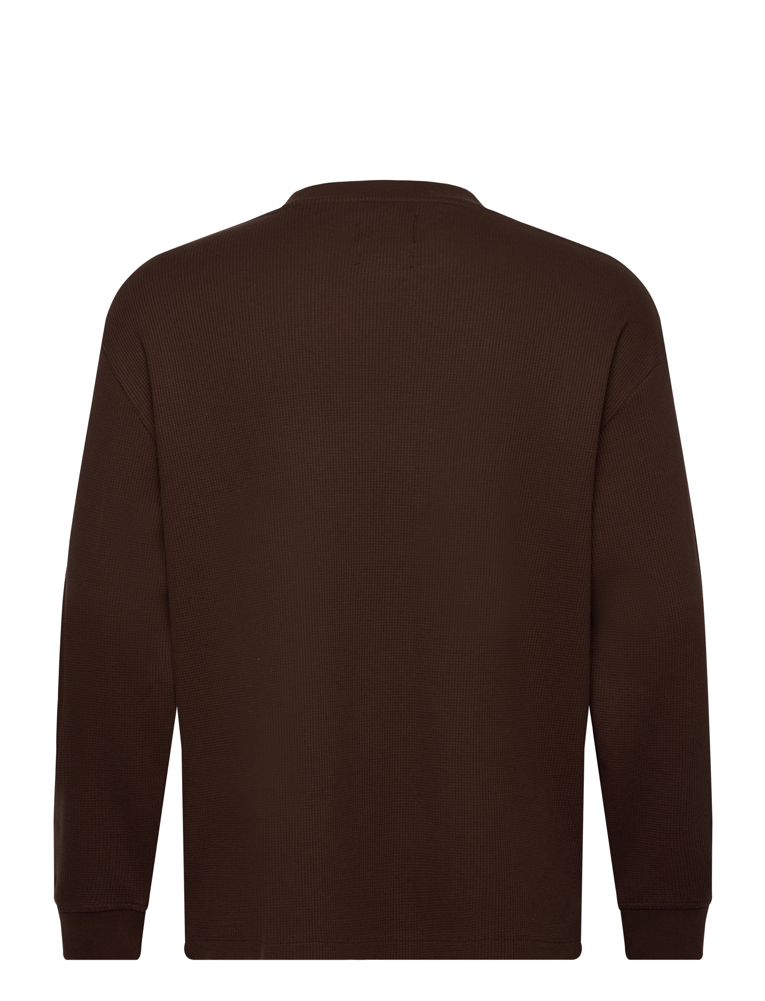 Woodbird - Hanes Waffle L/S Tee - brown - 1