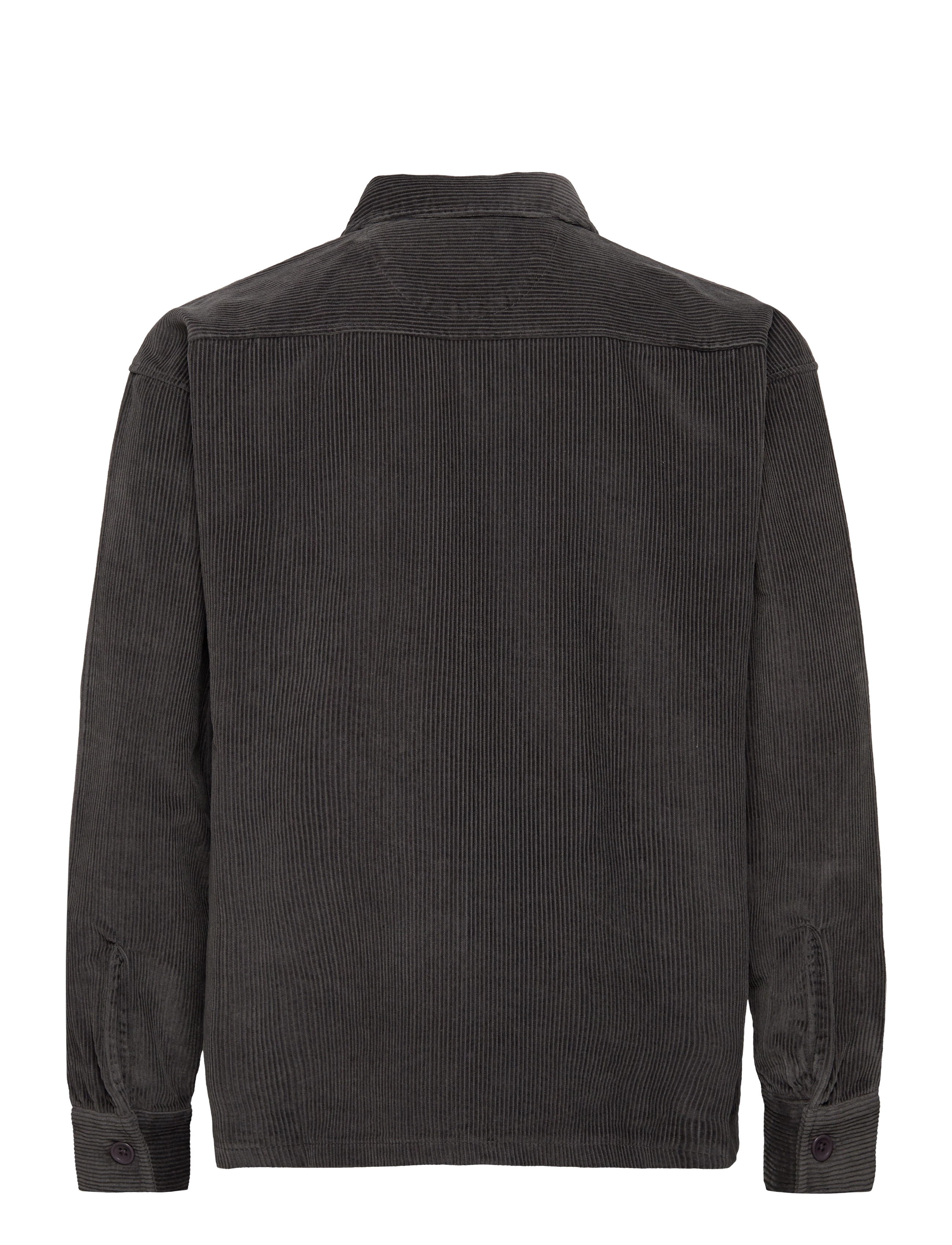 Woodbird - Tuck Cord Shirt - antra grey - 1