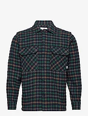 Woodbird - Glixto Tweed Shirt - rutede skjorter - green - 0
