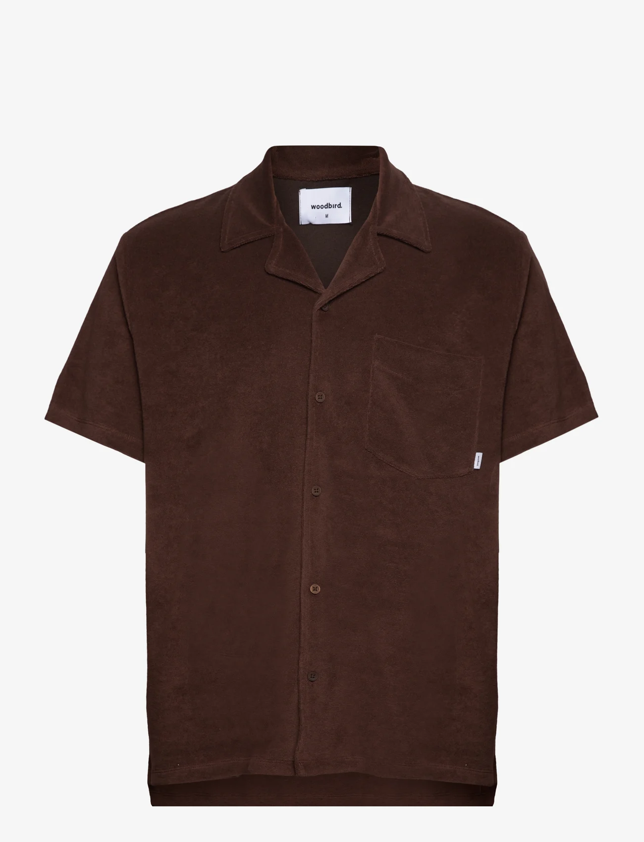 Woodbird - Mays Towel Shirt - laisvalaikio marškiniai - brown - 0