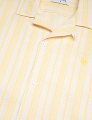 Woodbird - Hale Yello Shirt - kortermede skjorter - white-yellow - 2