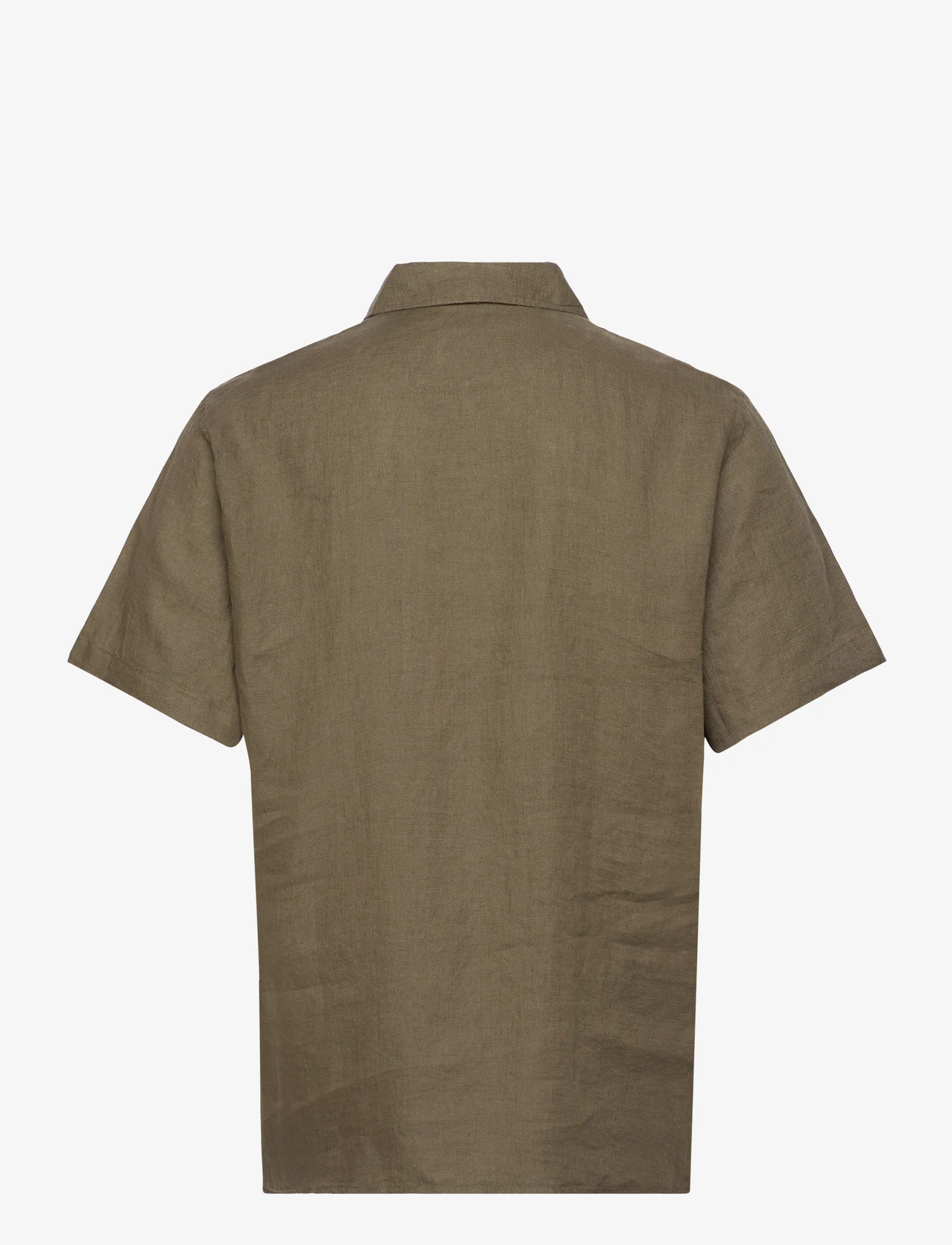 Woodbird - Sunny Linen Shirt - laisvalaikio marškiniai - khaki - 1