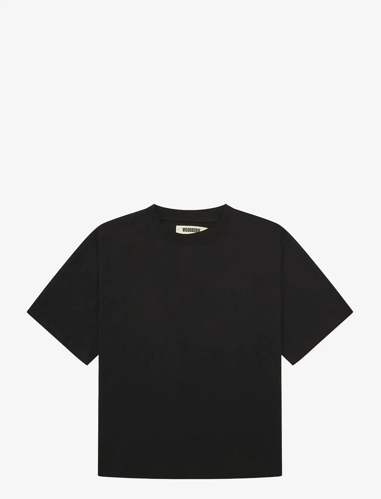 Woodbird - WBJuno Base Tee - stuttermarbolir - black - 1