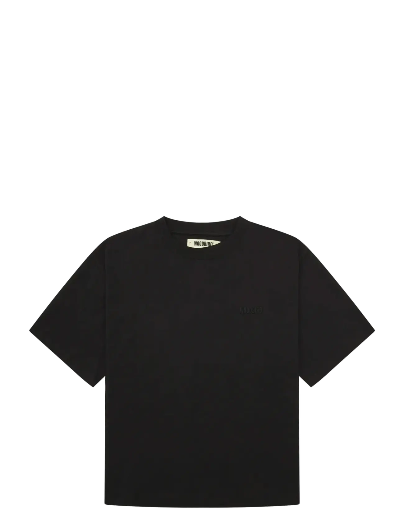 Woodbird WBJuno Base Tee - Riided - BLACK / black