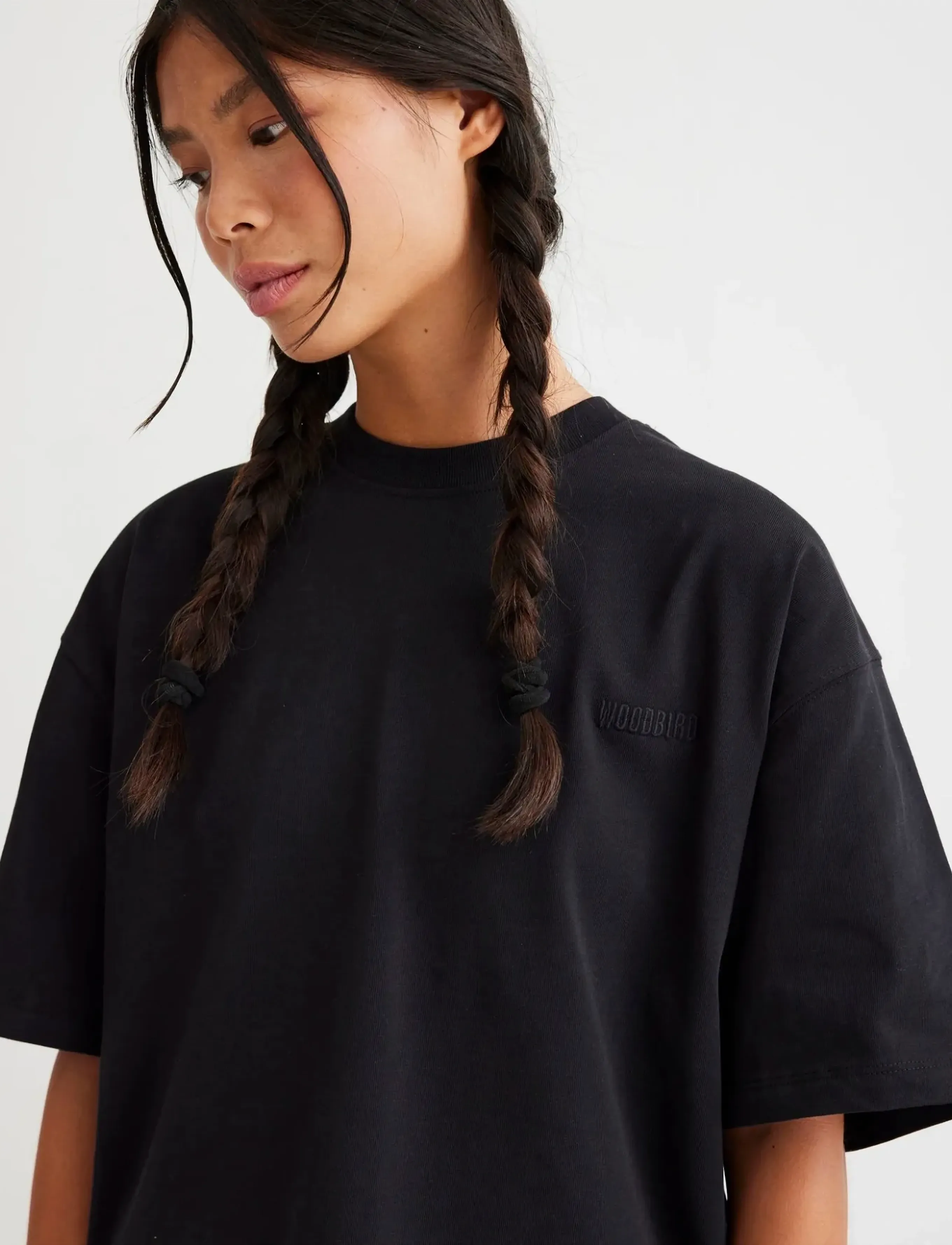 Woodbird - WBJuno Base Tee - t-shirts - black - 5
