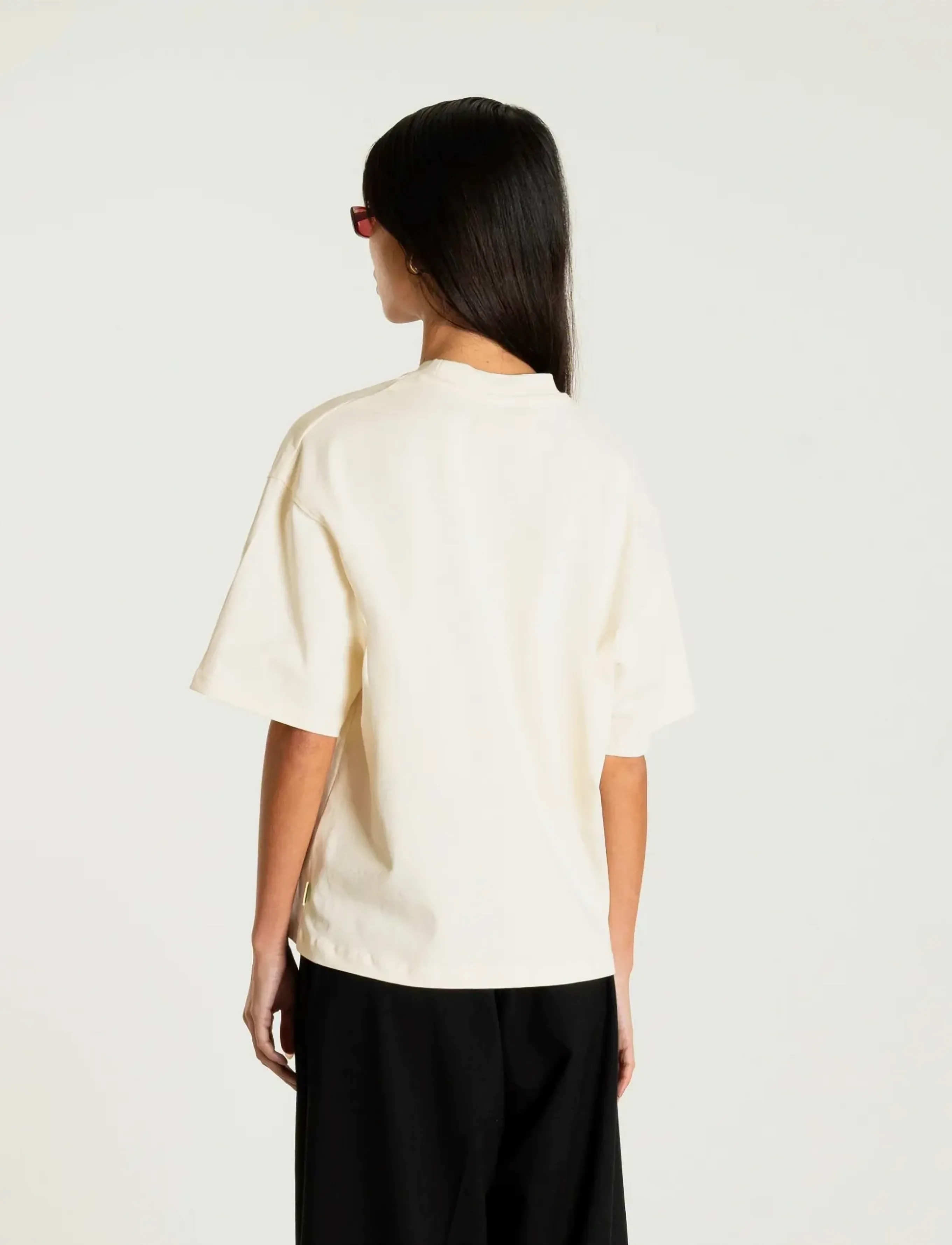 Woodbird - WBJuno Base Tee - off white - 3
