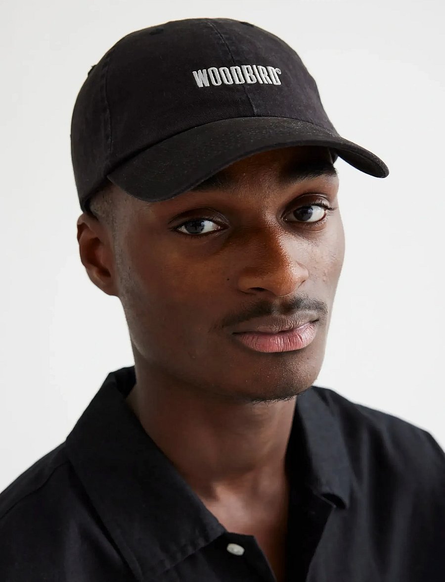 Woodbird - Core Twill Cap - petten - black-white - 2