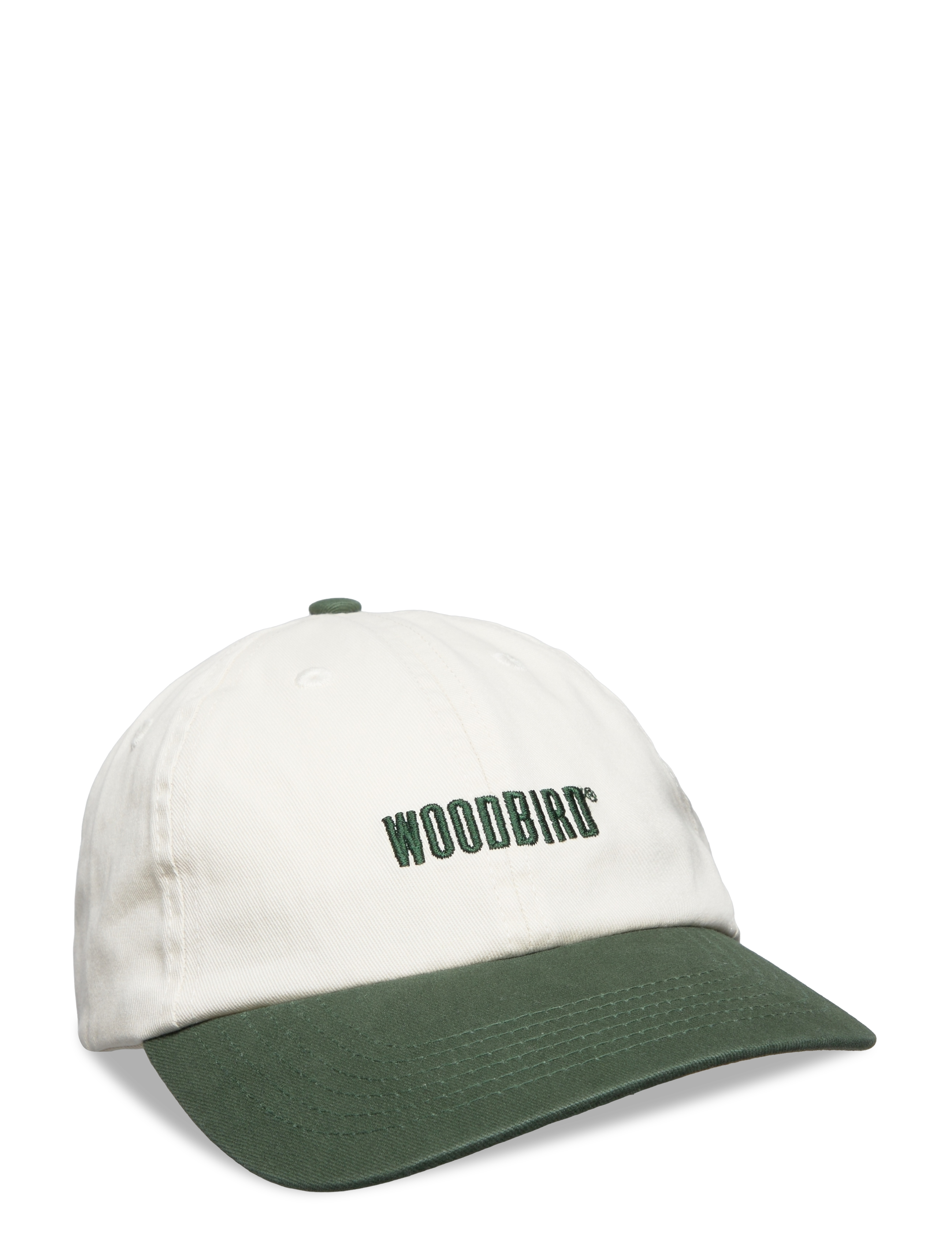 Woodbird Core Twill Cap - Nyheter - OFFWHITE-ARMY / cream