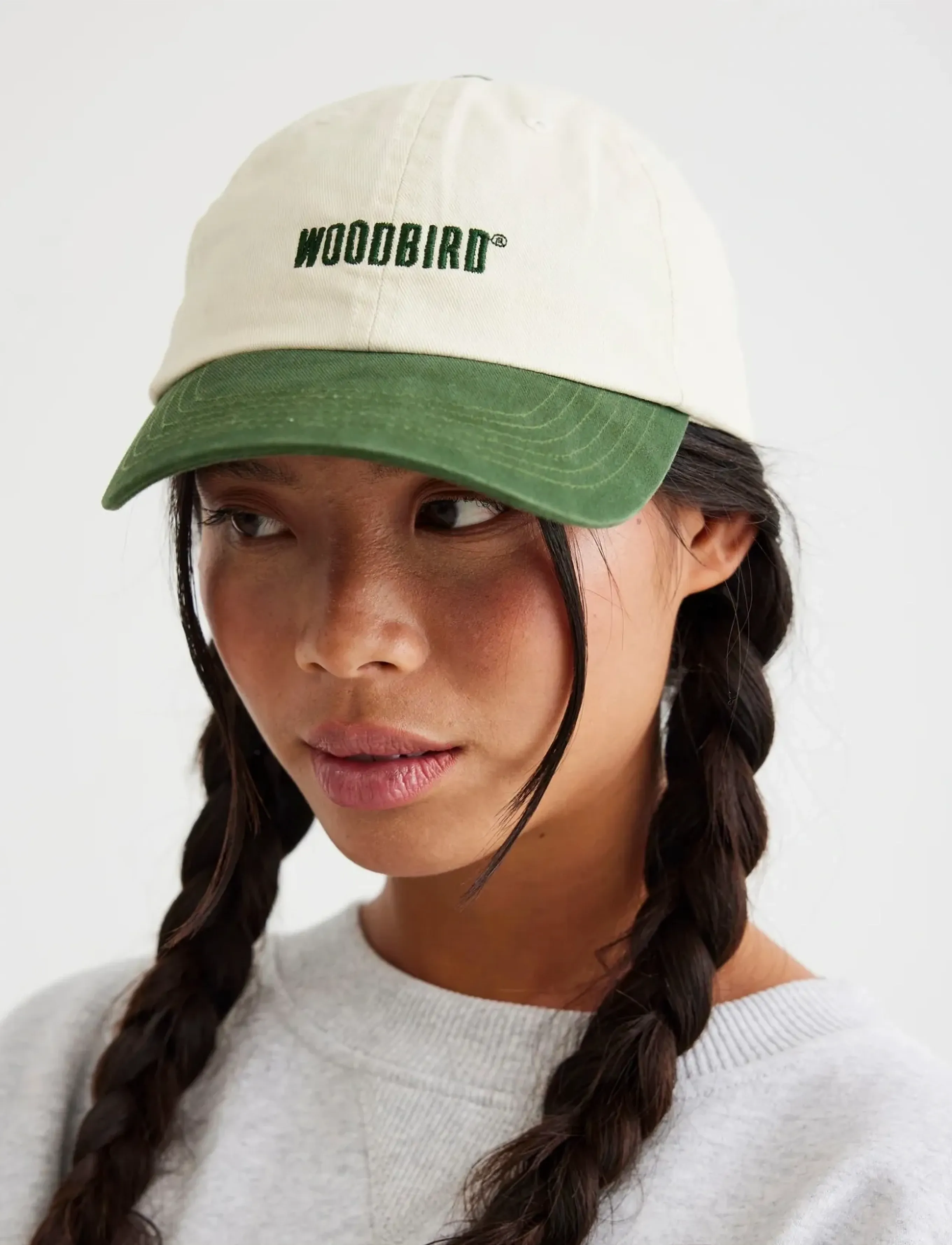 Woodbird - Core Twill Cap - offwhite-army - 4