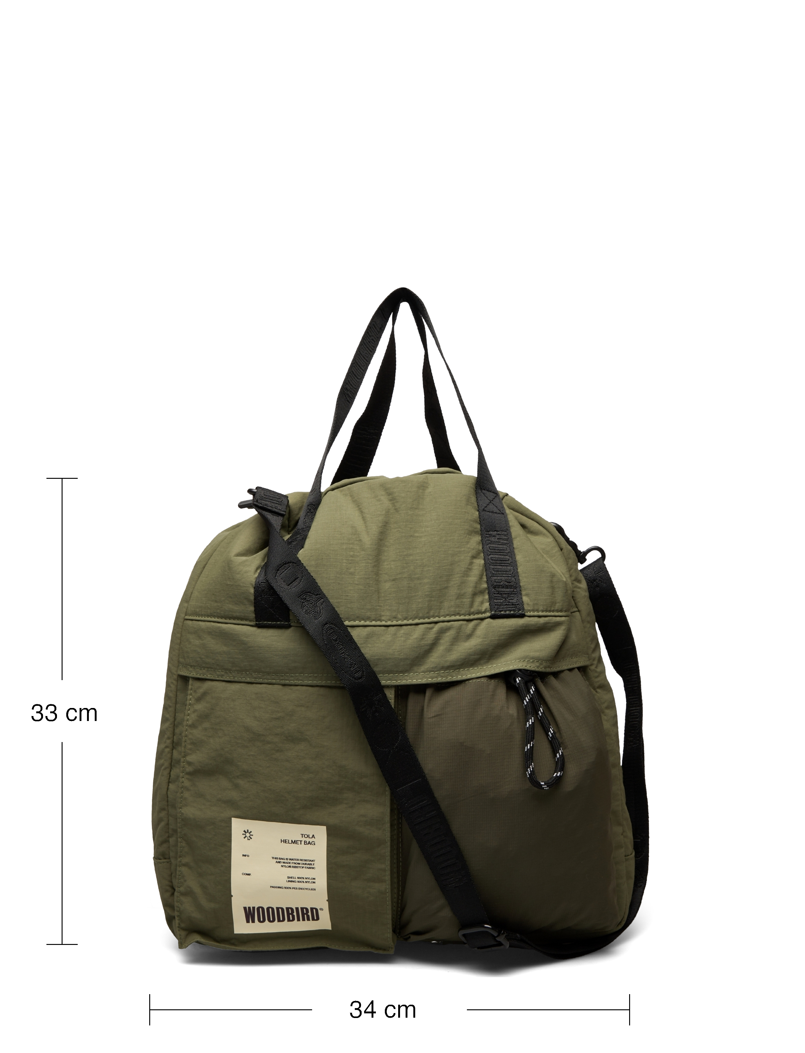 Woodbird - Tola Helmet Bag - muleposer & tote bags - army green - 4