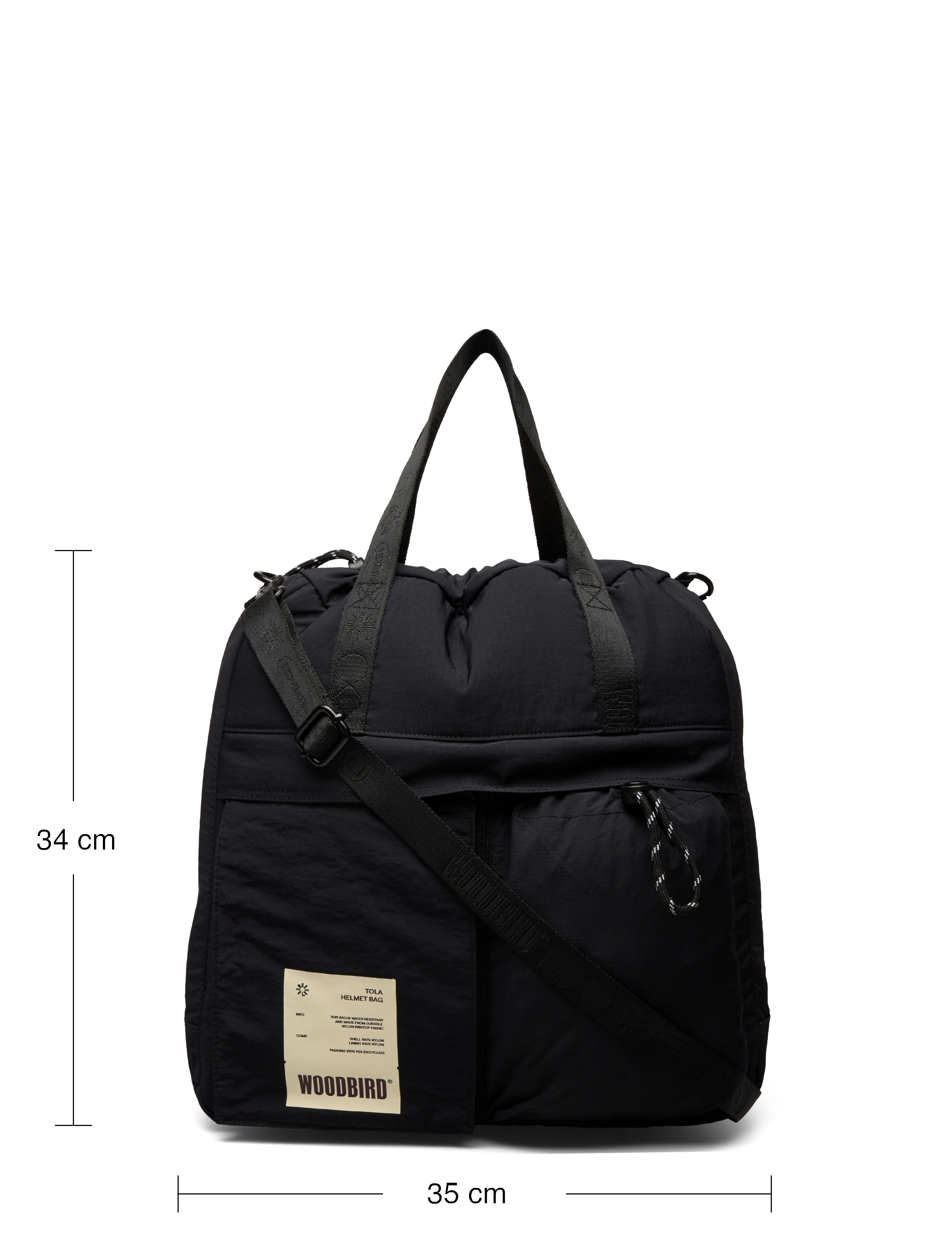 Woodbird - Tola Helmet Bag - ostmine - black - 4