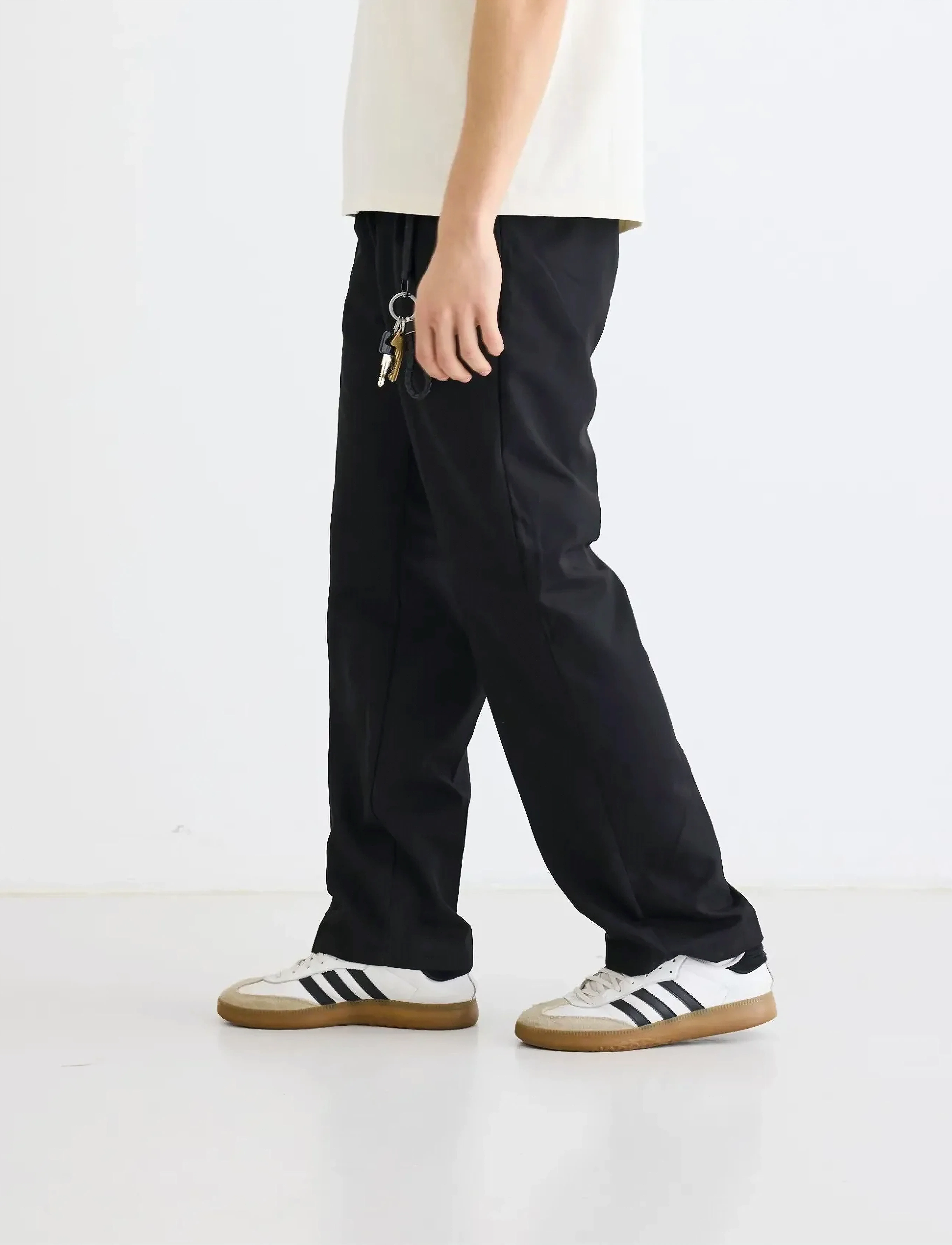 Woodbird WBBen Suit Pant - Püksid - BLACK / black