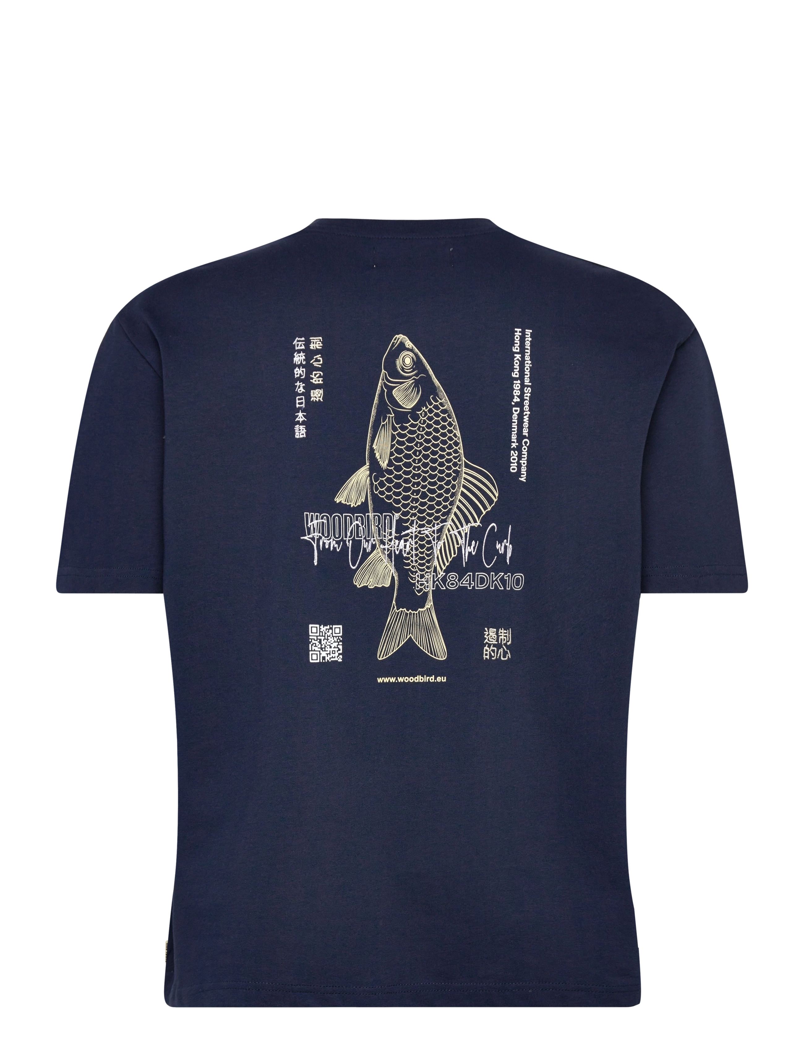 Woodbird - WBBaine Fish Tee - navy - 2