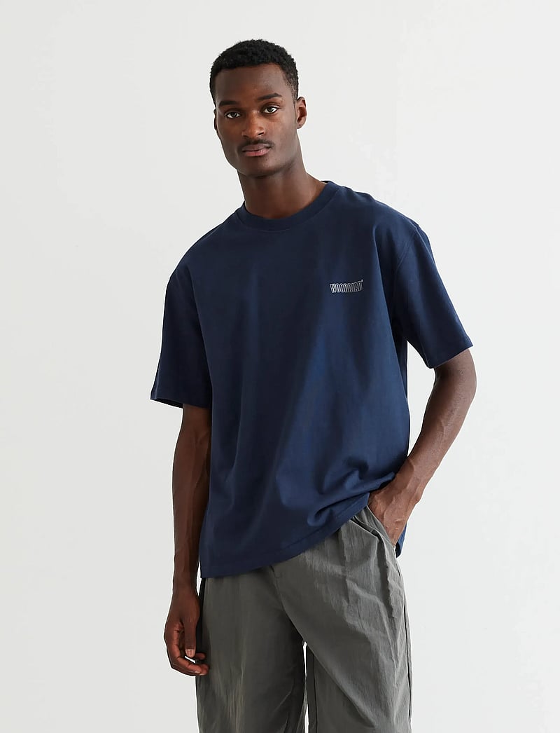 Woodbird - WBBaine Fish Tee - lühikeste varrukatega t-särgid - navy - 0